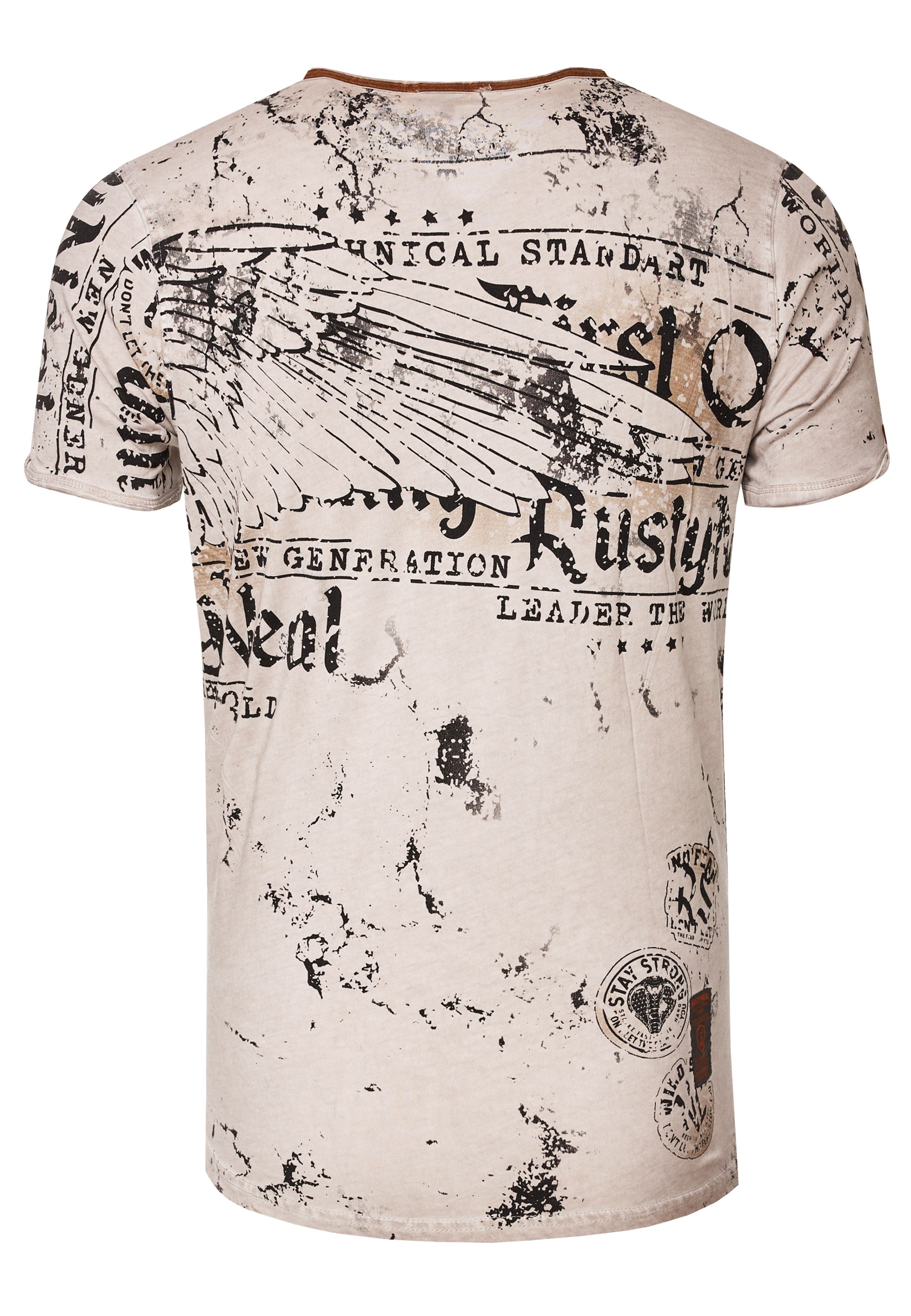 mit | Allover-Druck Rusty T-Shirt, Neal kaufen BAUR ▷
