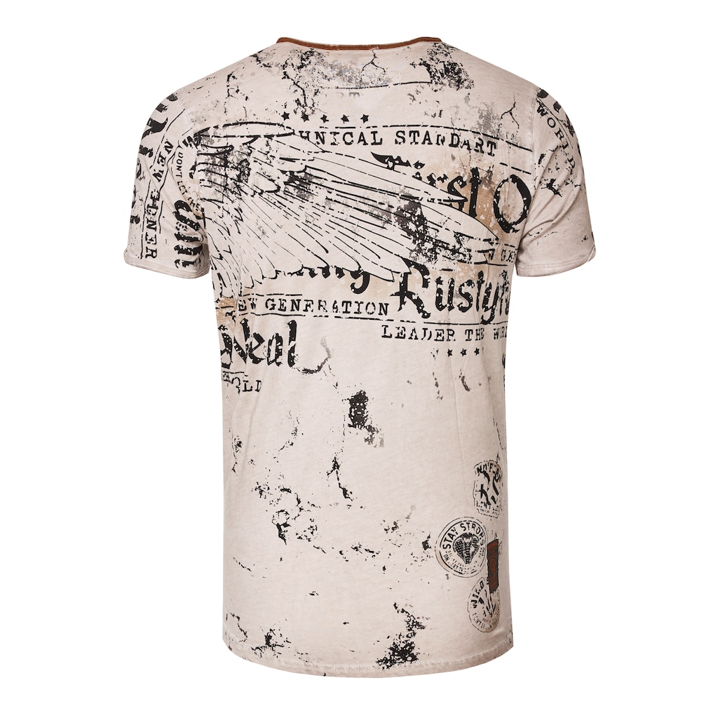 Rusty Neal T-Shirt mit Allover-Druck GE6573