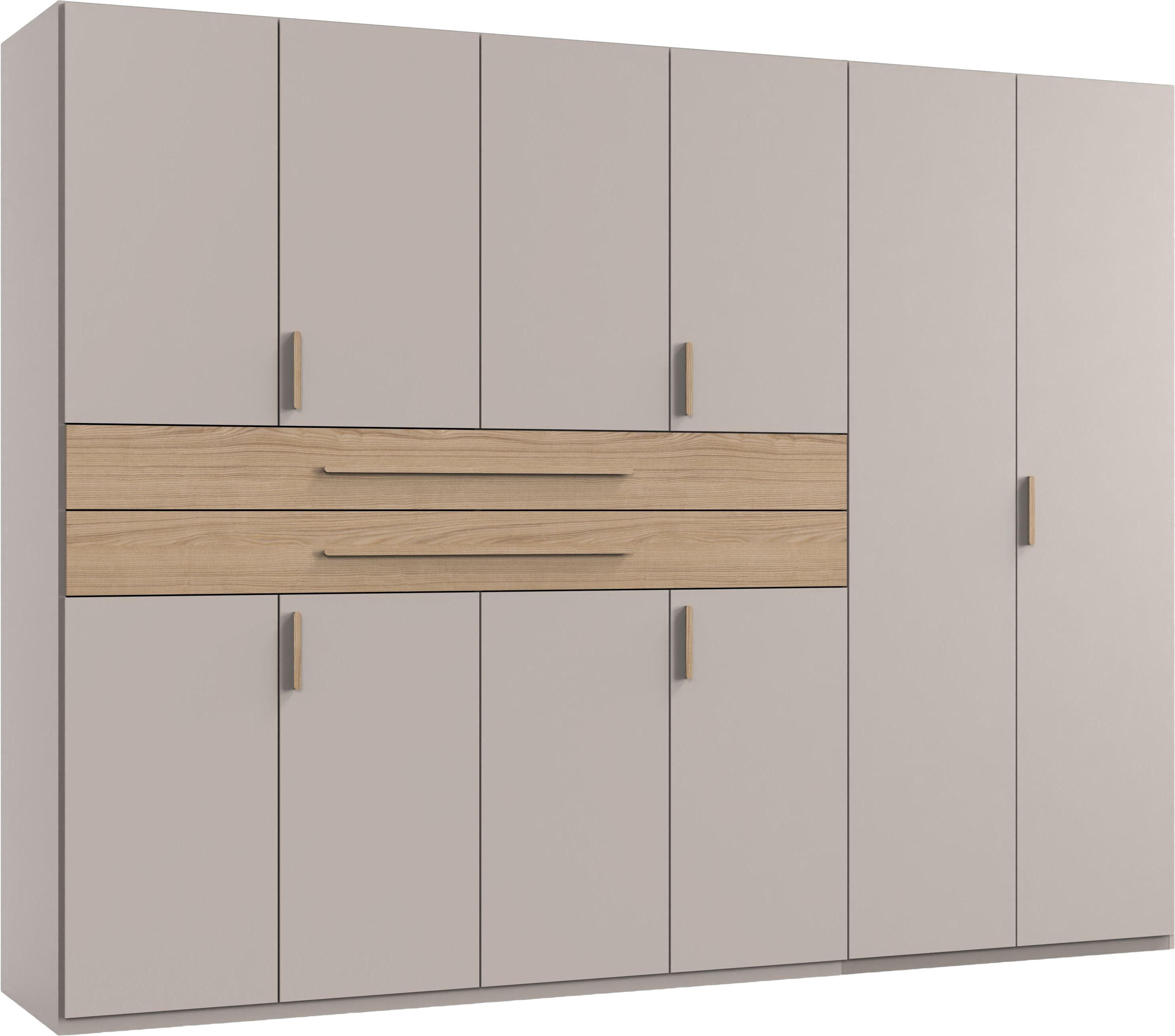 Wimex 1100000002199 "Digit Kleiderschrank wahlweise mit oder ohne Spiegel" Schlafzimmer Schrank Bestseller im modernem Design, erhältlich in den Breiten 225cm oder 270cm (mit 8 oder 10 Türen)