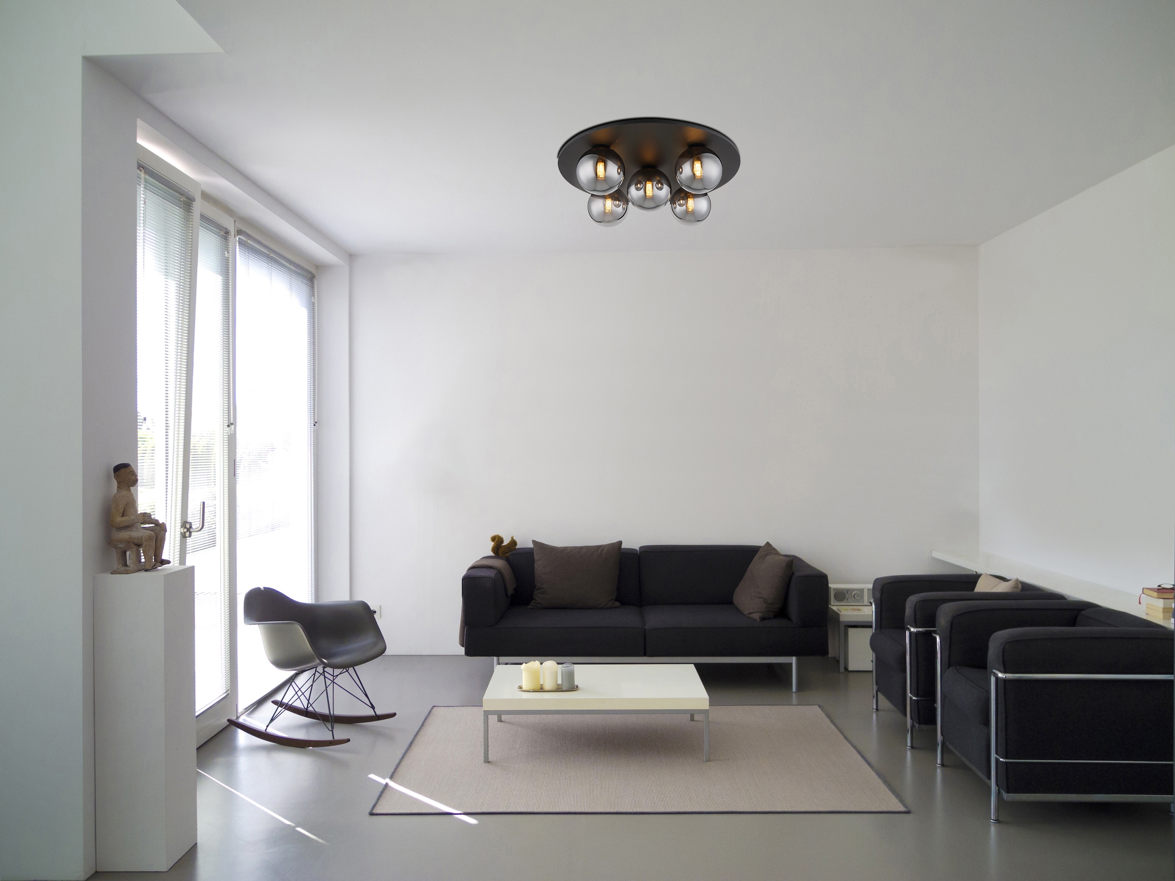 GLOBO LIGHTING Deckenleuchte »RIHA«, Leuchtmittel G9 | Leuchtmittel wechselbar, Deckenlampe/rund/Wohnzimmer/Schlafzimmer/modern