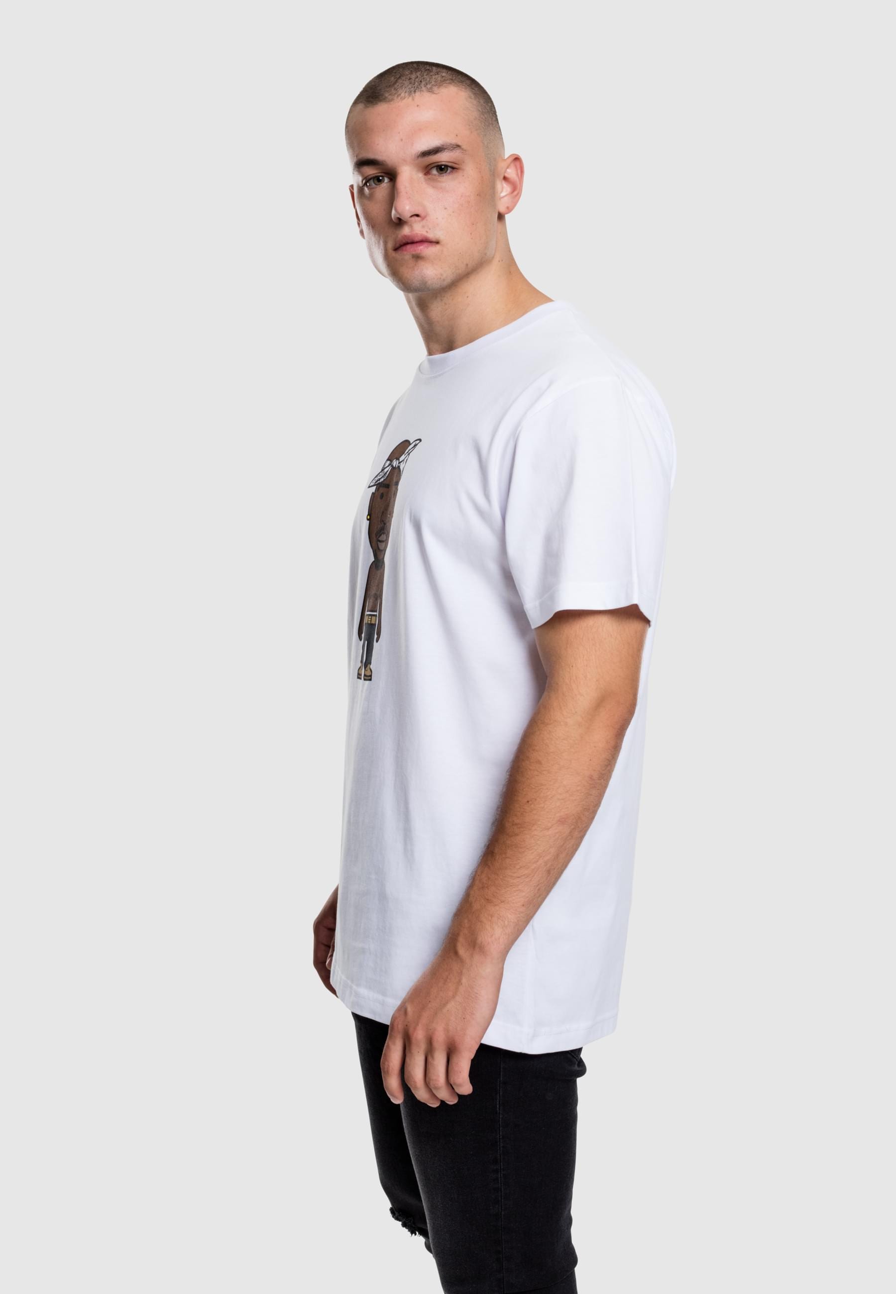MisterTee Kurzarmshirt »MisterTee Herren LA Sketch Tee«, (1 tlg.)