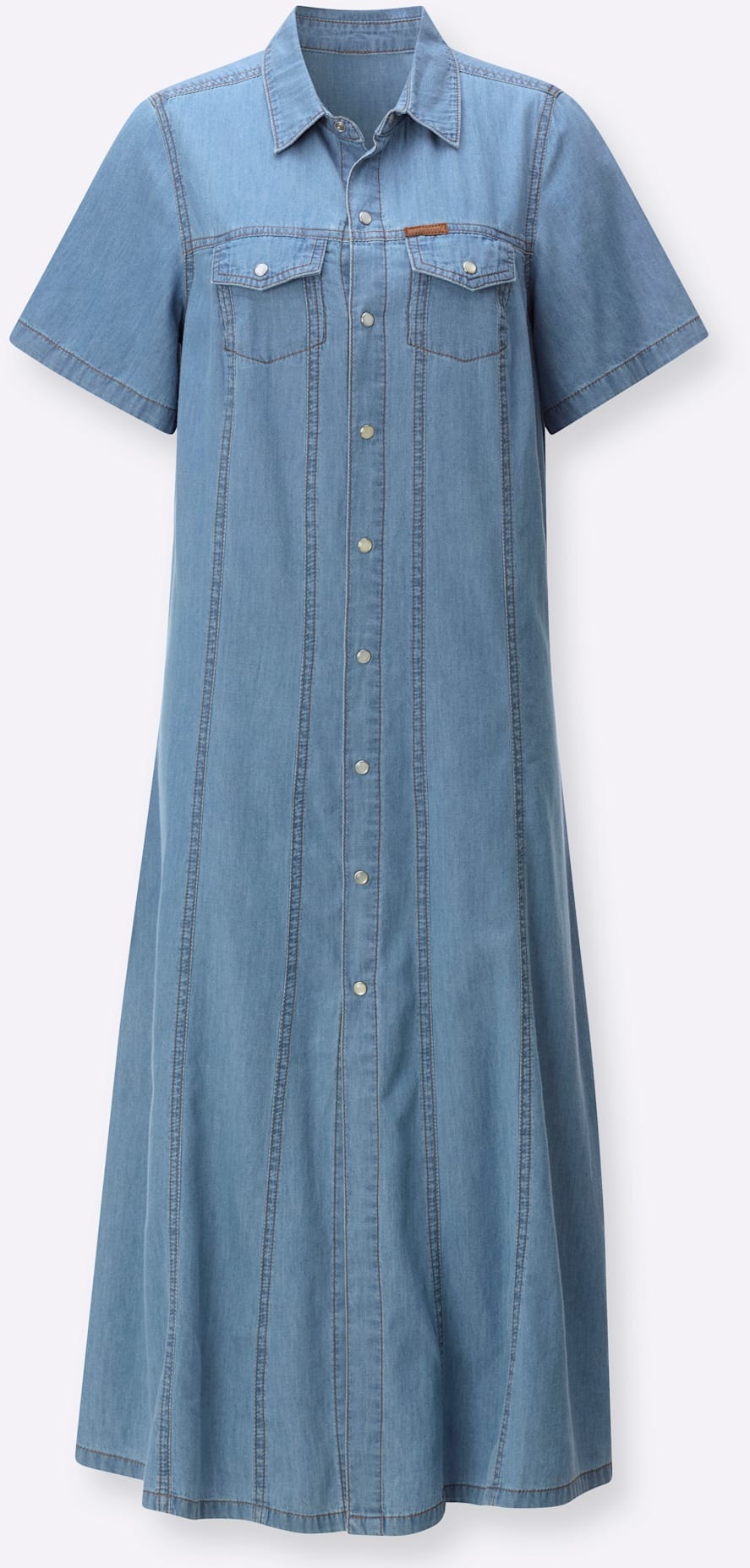 Thumbnail - Casual Looks Jeanskleid "Jeans-Kleid" Brusttasche