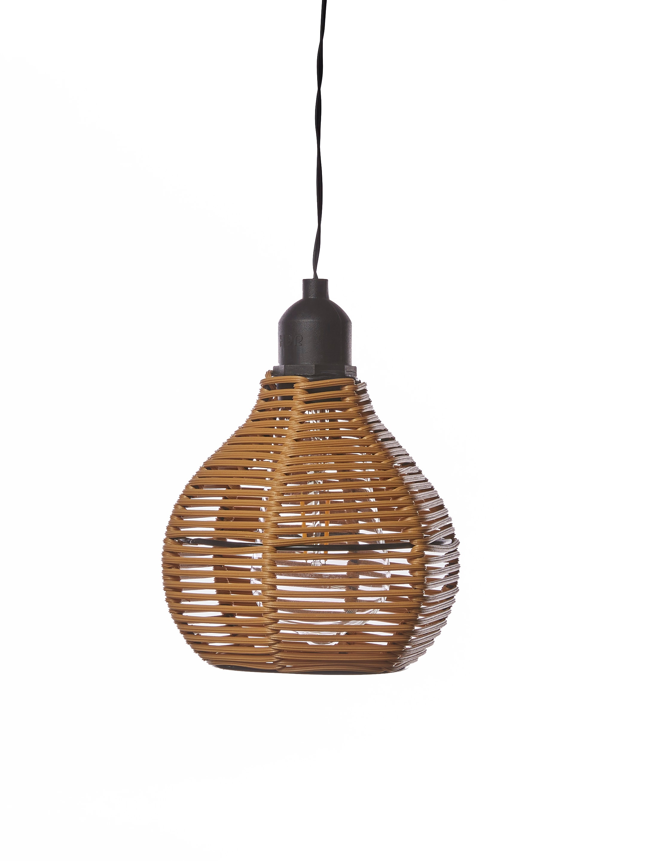 "LUXFORM Hängeleuchte ""Luxform Hanging Lamp Rattan"", braun, H: 39cm, 1 Stk., Leuchten, LED-Hängeleuchte, batteriebetrieben, warmweiß, Hängeleuchte"