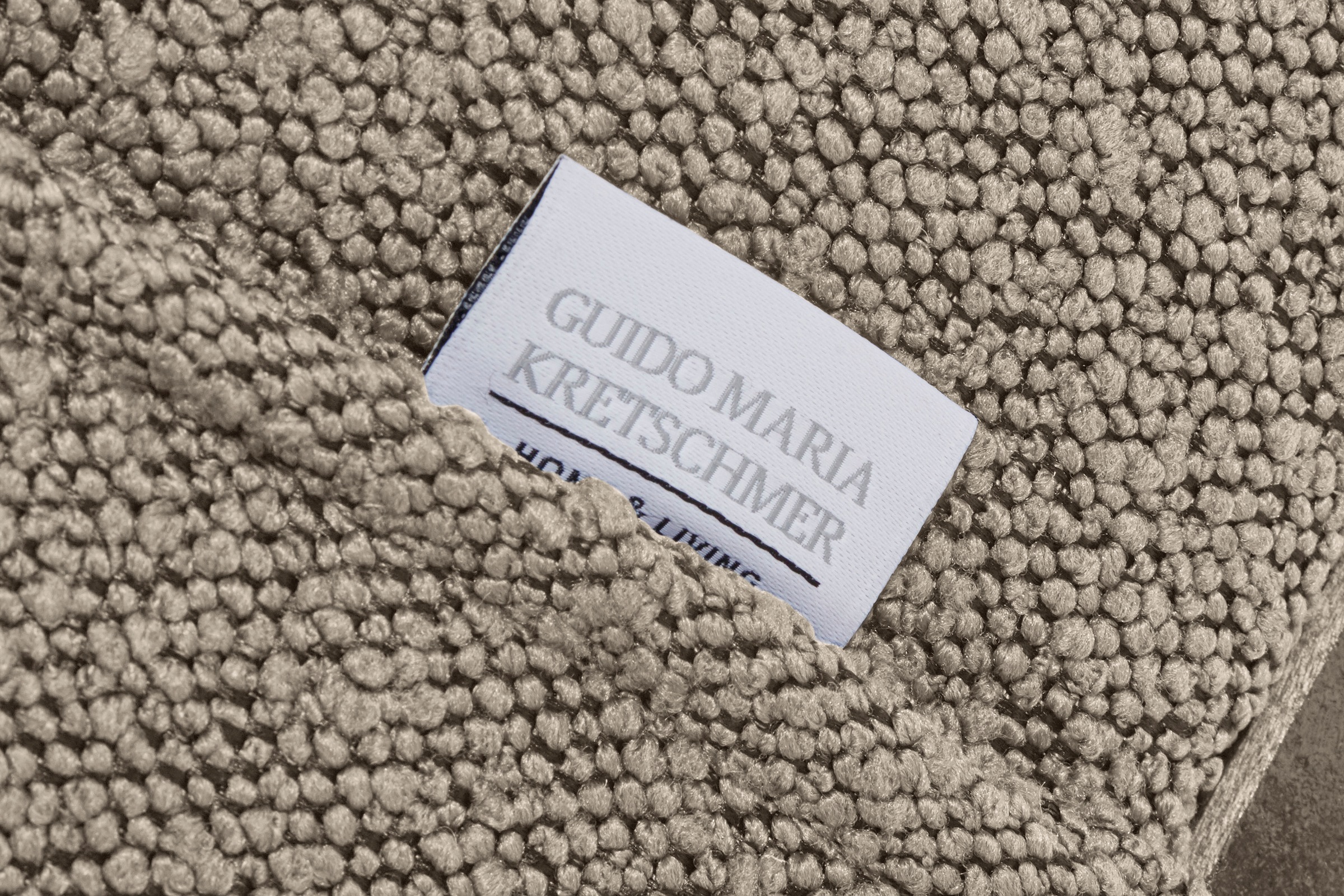 Guido Maria Kretschmer Home&Living Cocktailsessel »Chamby New Sessel«, im Bouclé-Strukturbezug mit Steppung im Lehnenbereich