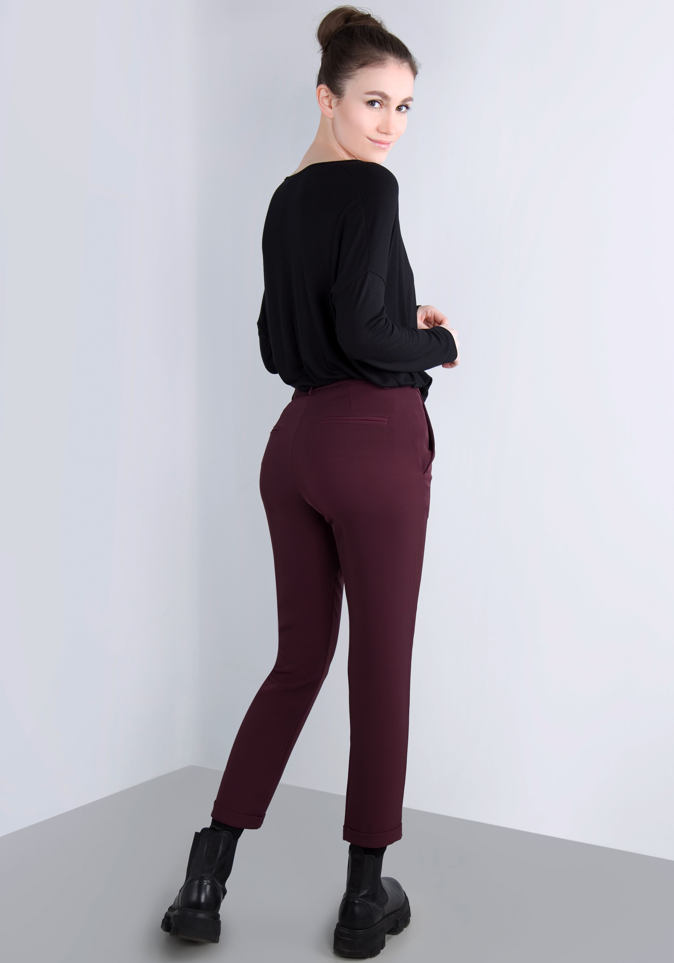 IMPERIAL Webhose, mit Stretch und Umschlagsaum