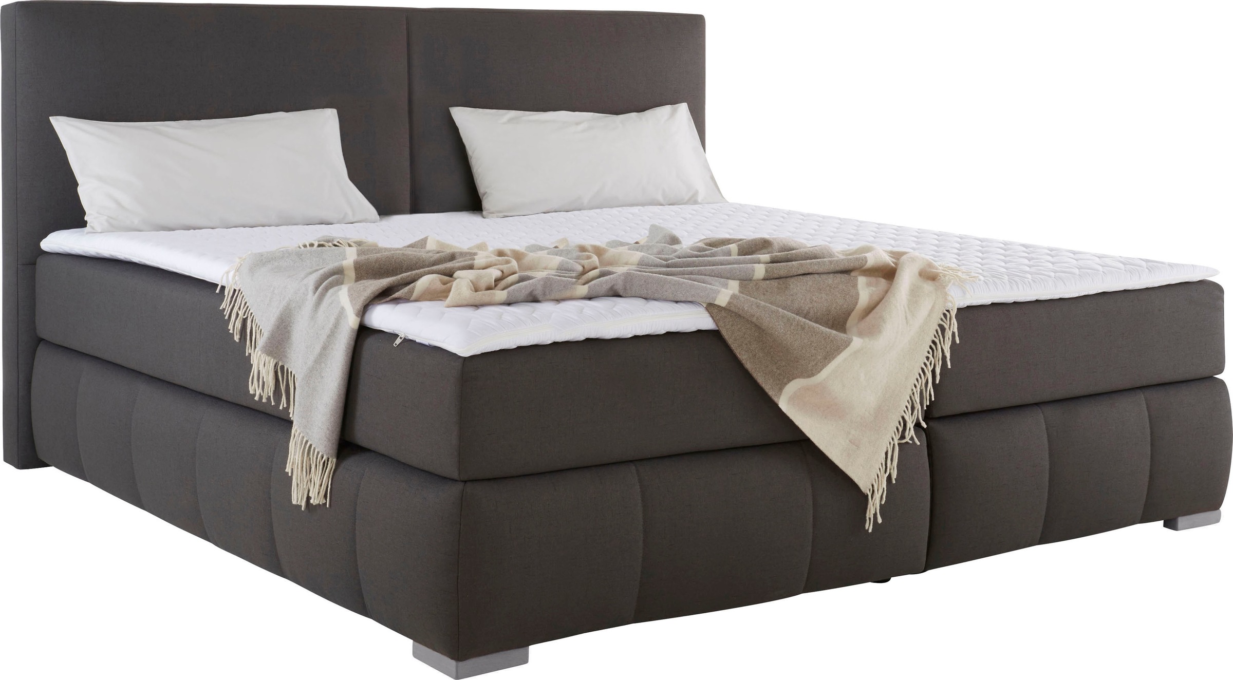 Home affaire Boxspringbett "Wehma" inkl. Topper in 3 verschiedenen Matratze günstig online kaufen