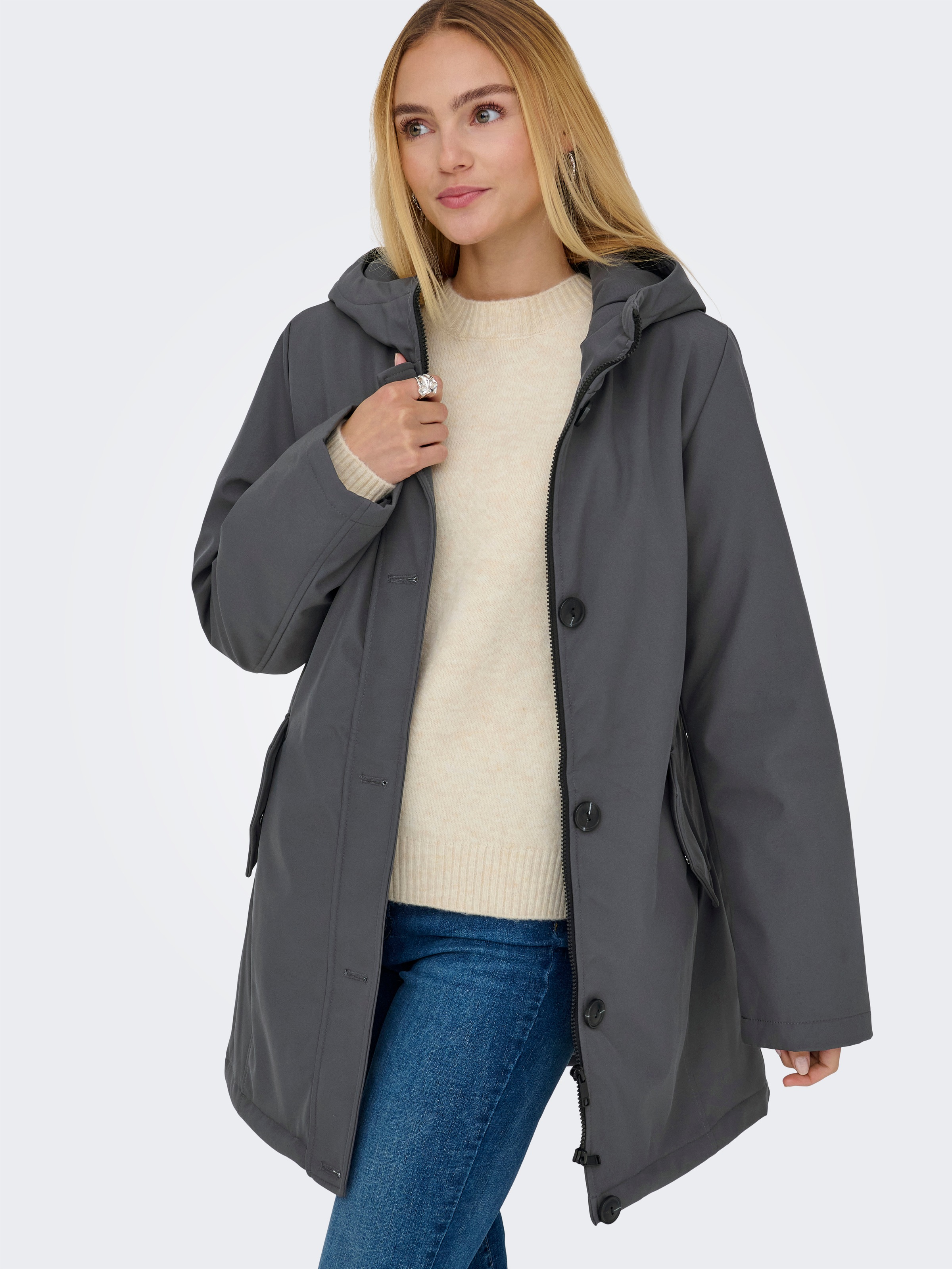 ONLY Parka "ONLOLIVIA LIFE PARKA COAT CS OTW" mit Kapuze günstig online kaufen