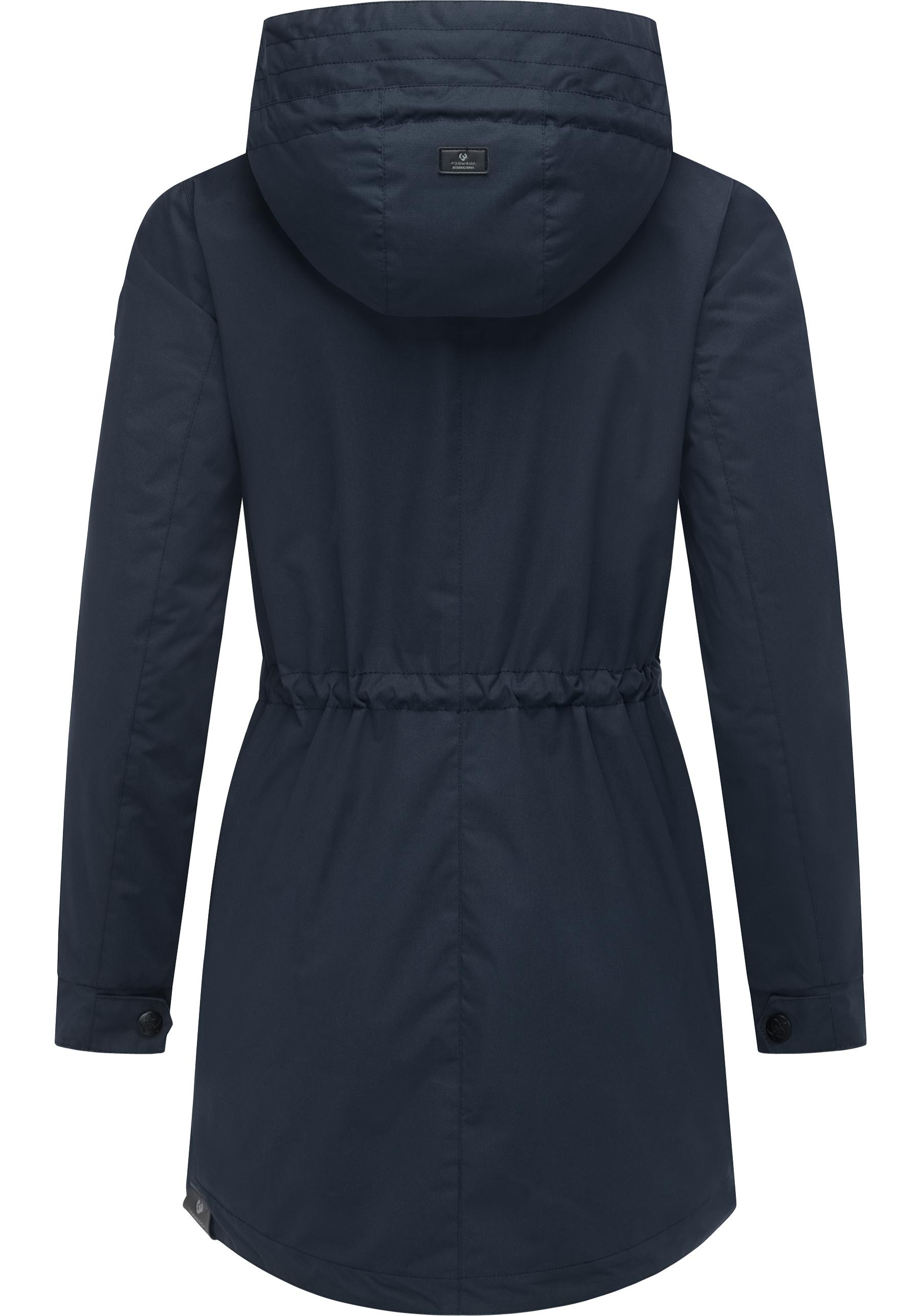 Thumbnail - Ragwear Parka "Alysa" mit Kapuze stylische Damen Übergangsjacke mit Taillenzugband