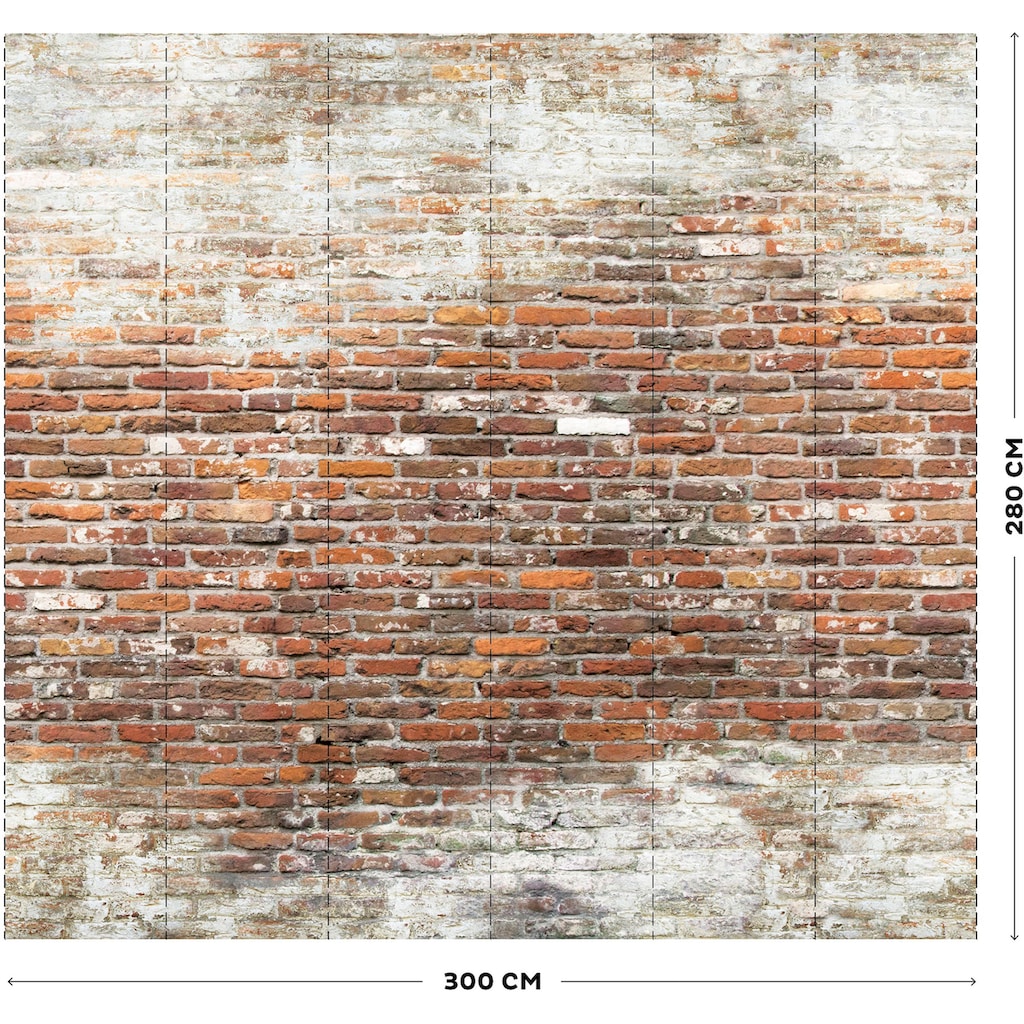 Art for the home Fototapete »Brick wall 2«