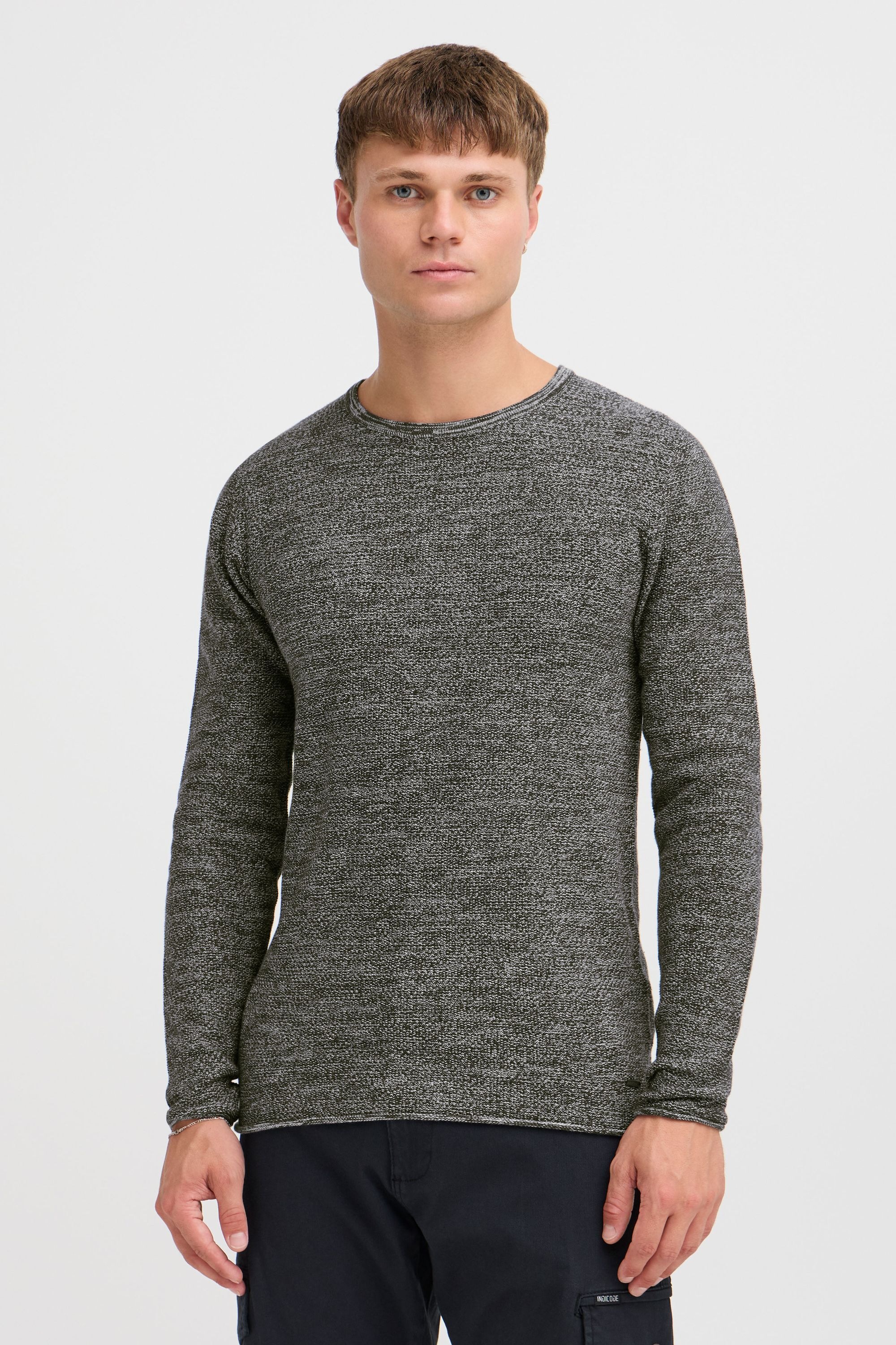 Pull en Maille Indicode IDJadas Charcoal XXL 2