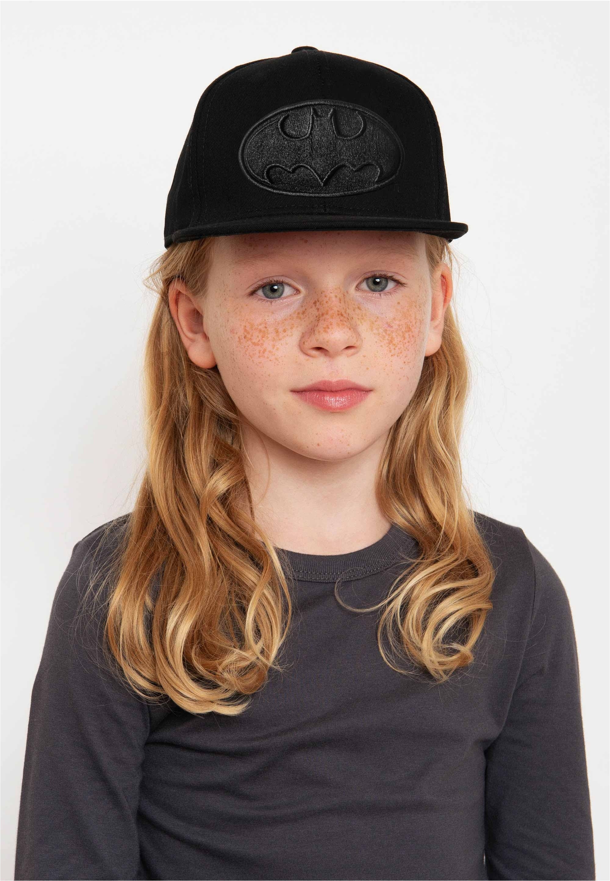 LOGOSHIRT Baseball Cap »DC Batman Logo Schwarz« mit 3D-Relief-Effekt-Stickerei