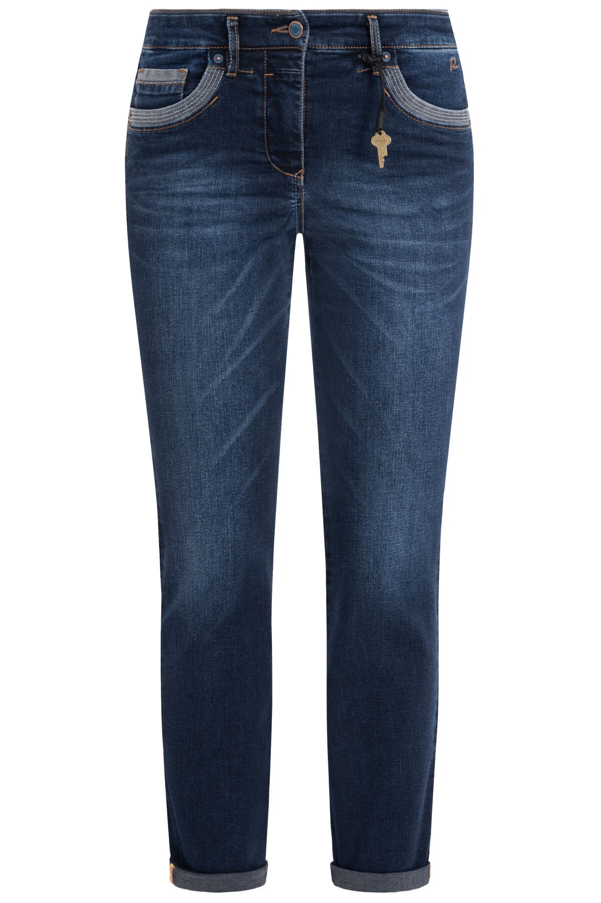 Recover Pants Slim-fit-Jeans »Luna«, mit Stickerei auf den Gesäßtaschen