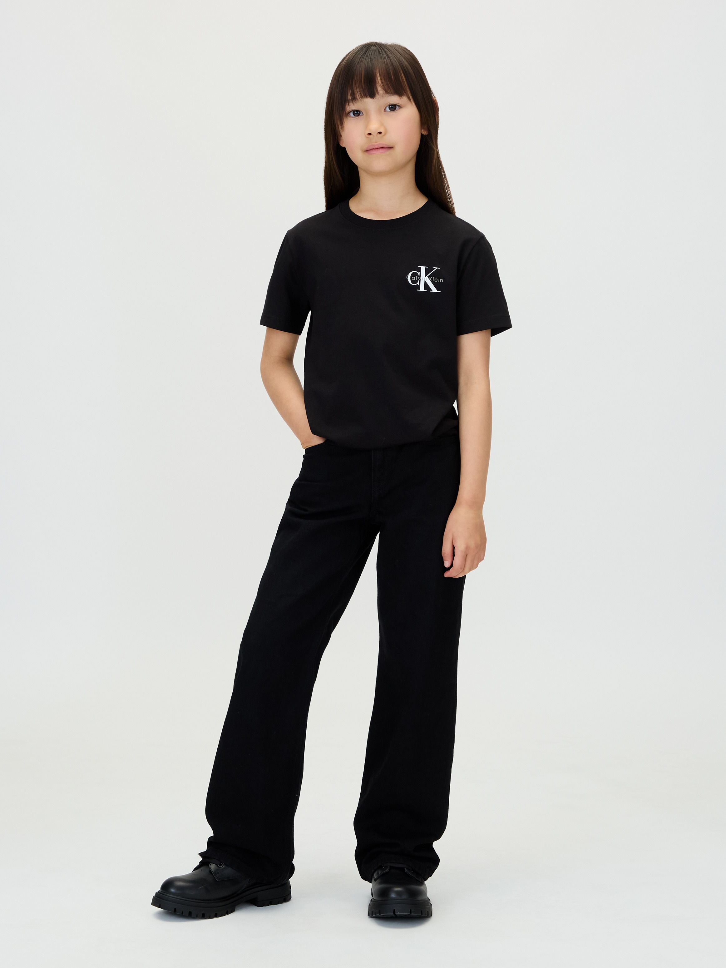 Calvin Klein Jeans T-Shirt für Kinder bis 16 Jahre, regular fit, Rundhalsausschnitt