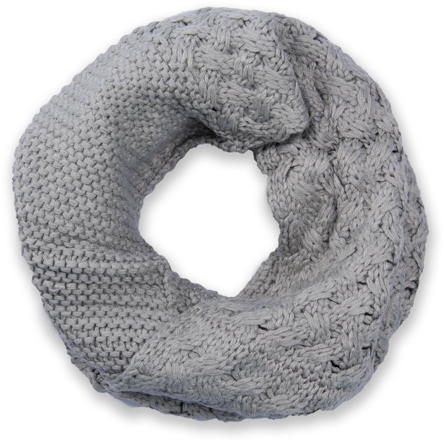 styleBREAKER Strickschal "Strick Loop mit Mustermix" 1 Stk.