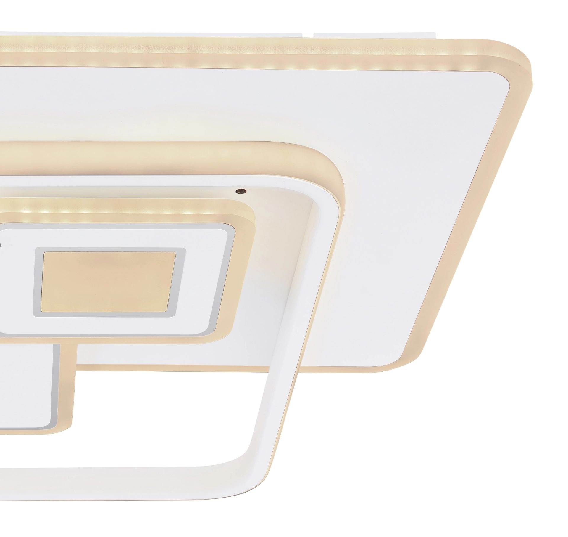 GLOBO LIGHTING LED Deckenleuchte »RODERICK«, Leuchtmittel LED-Modul | LED fest integriert, Deckenlampe, Designleuchte, Wohnzimmer, Schlafzimmer, quadratisch
