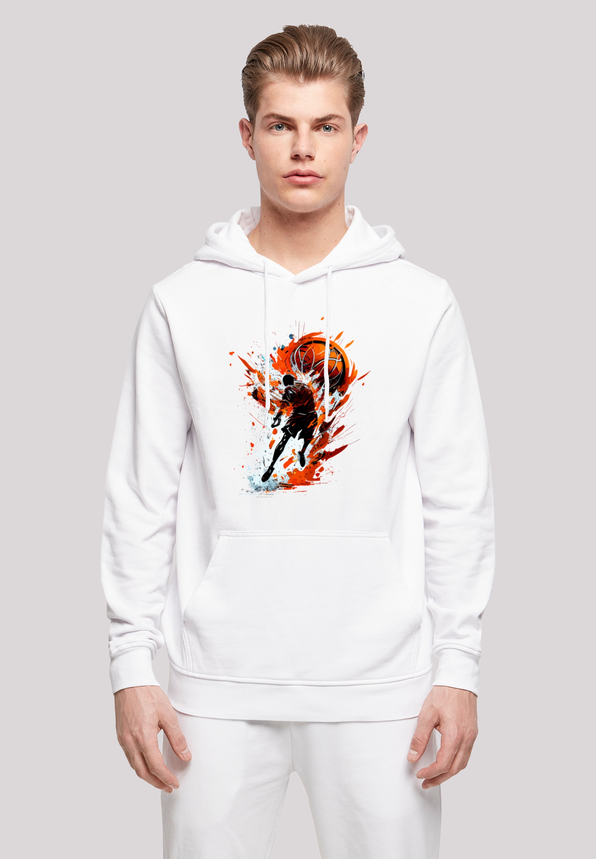 F4NT4STIC Kapuzenpullover "Basketball Splash Sport HOODIE", Print