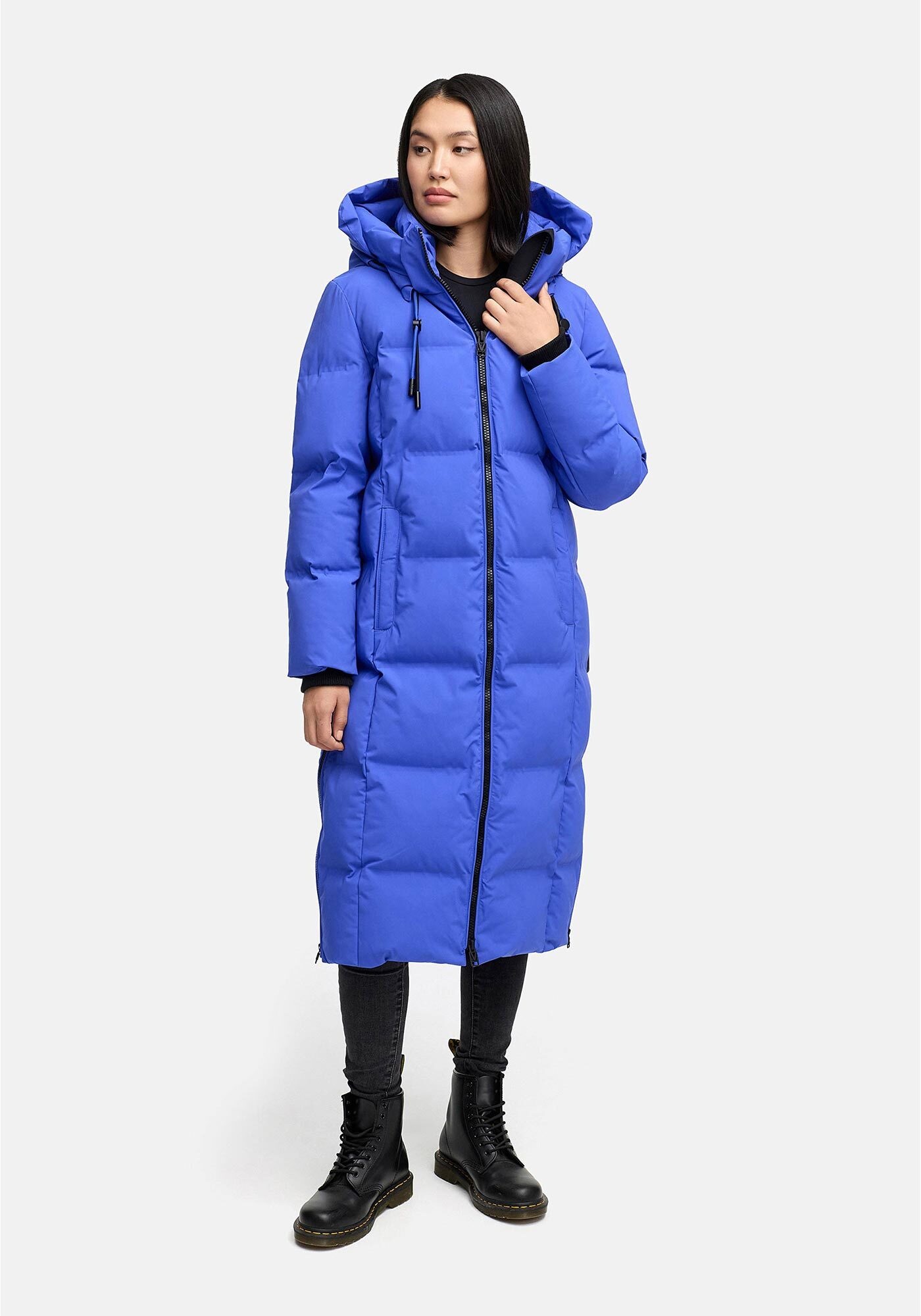 Marikoo Winterjacke "Tikoraa" mit extra langem Schnitt und hohem Kragen günstig online kaufen