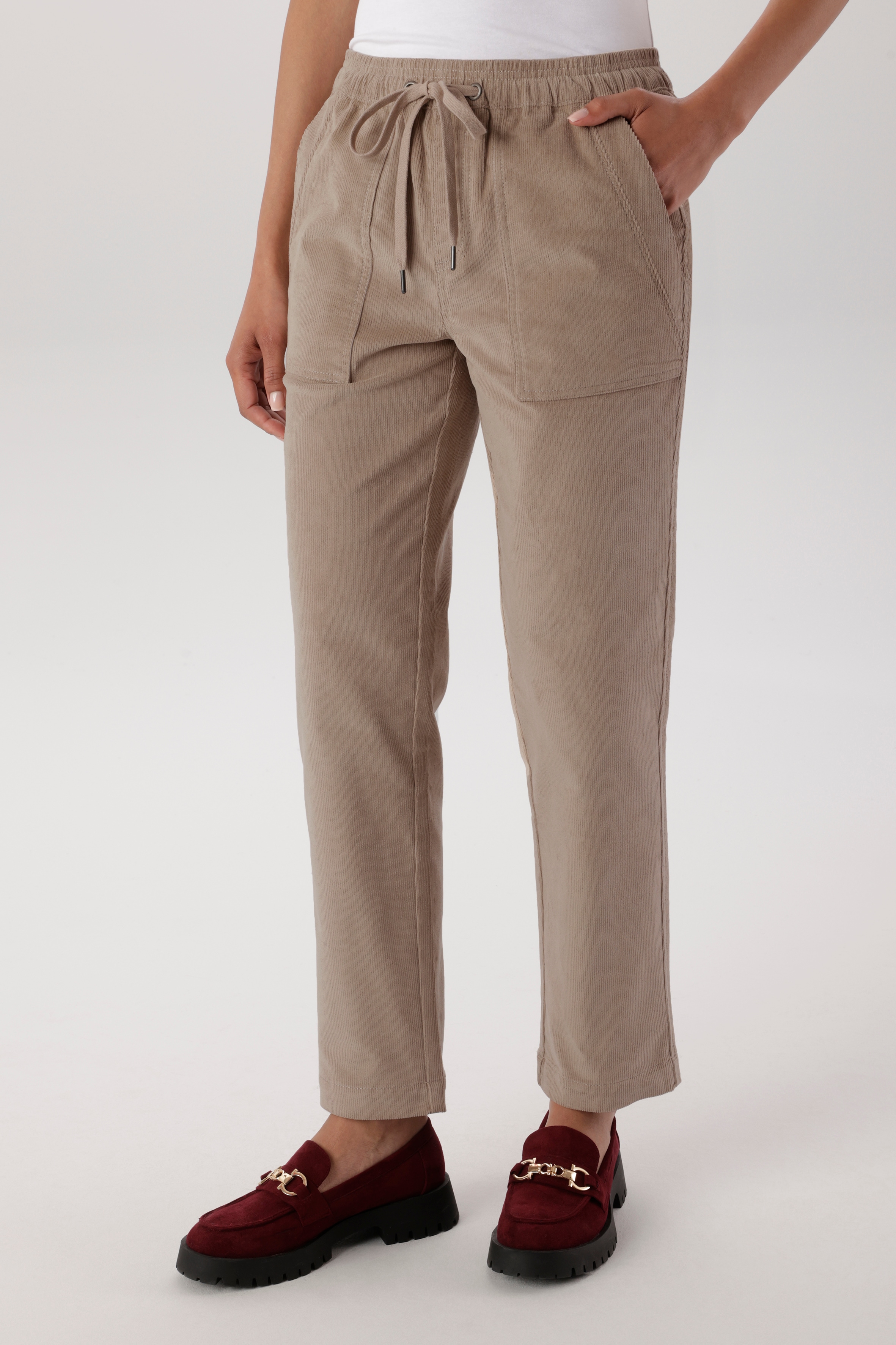 Aniston SELECTED Cordschlupfhose aus elastischen Cord mit Eingriffstaschen - NEUE KOLLEKTION