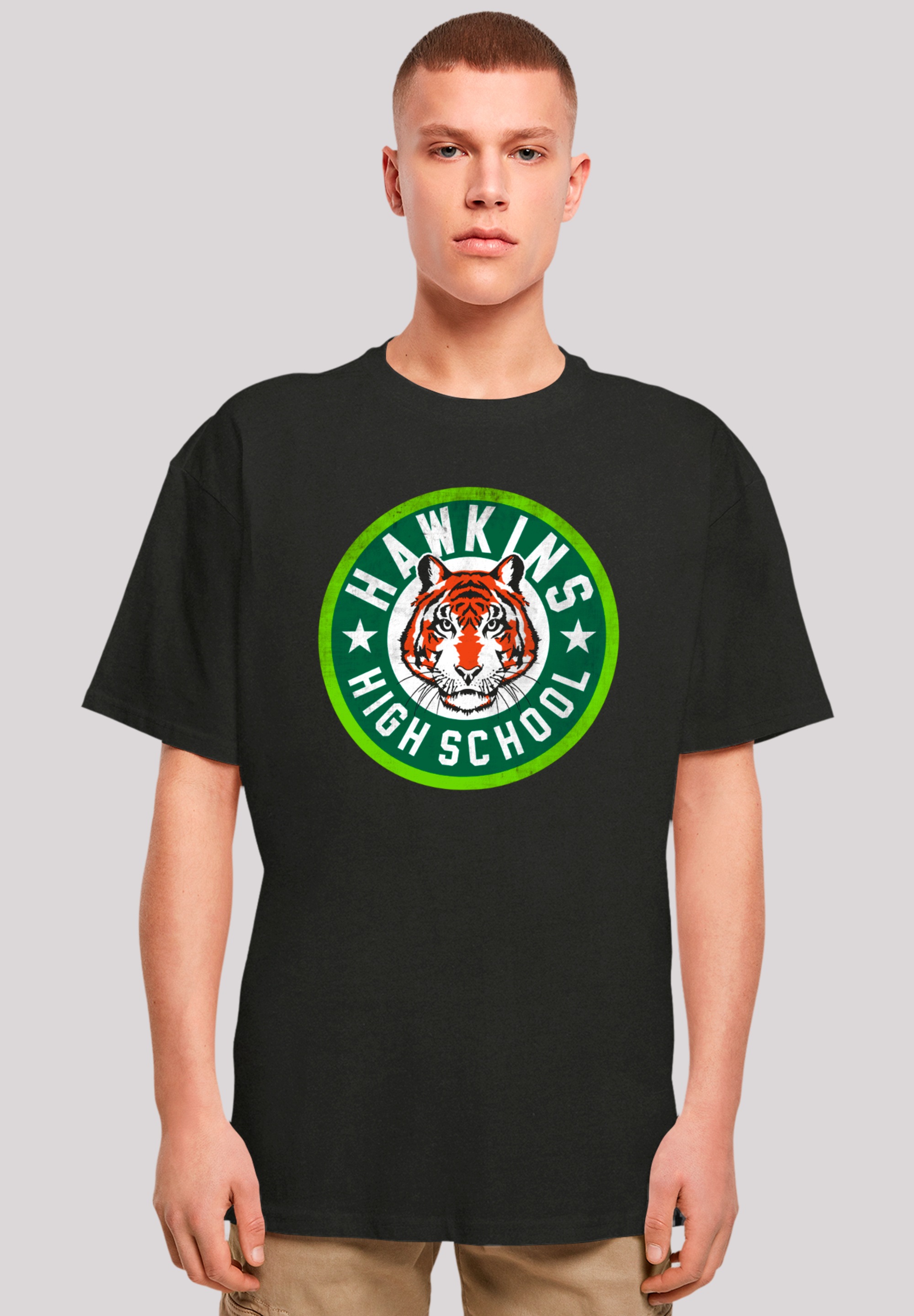 T-Shirt »Stranger Things Hawkins Tiger Circle«, Premium Qualität