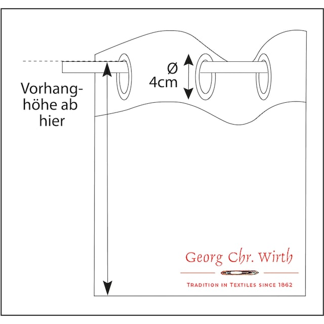 Wirth Vorhang »Telfort«, (1 St.) | BAUR