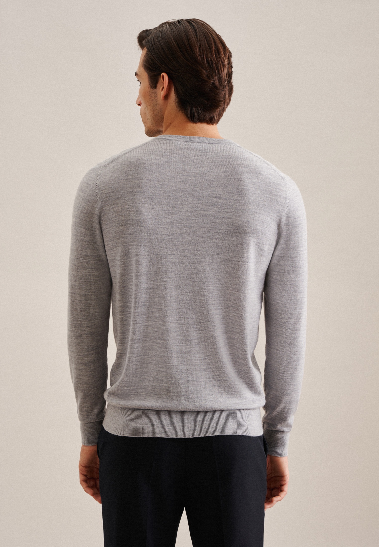 seidensticker Strickpullover »Schwarze Rose«, V-Neck Uni