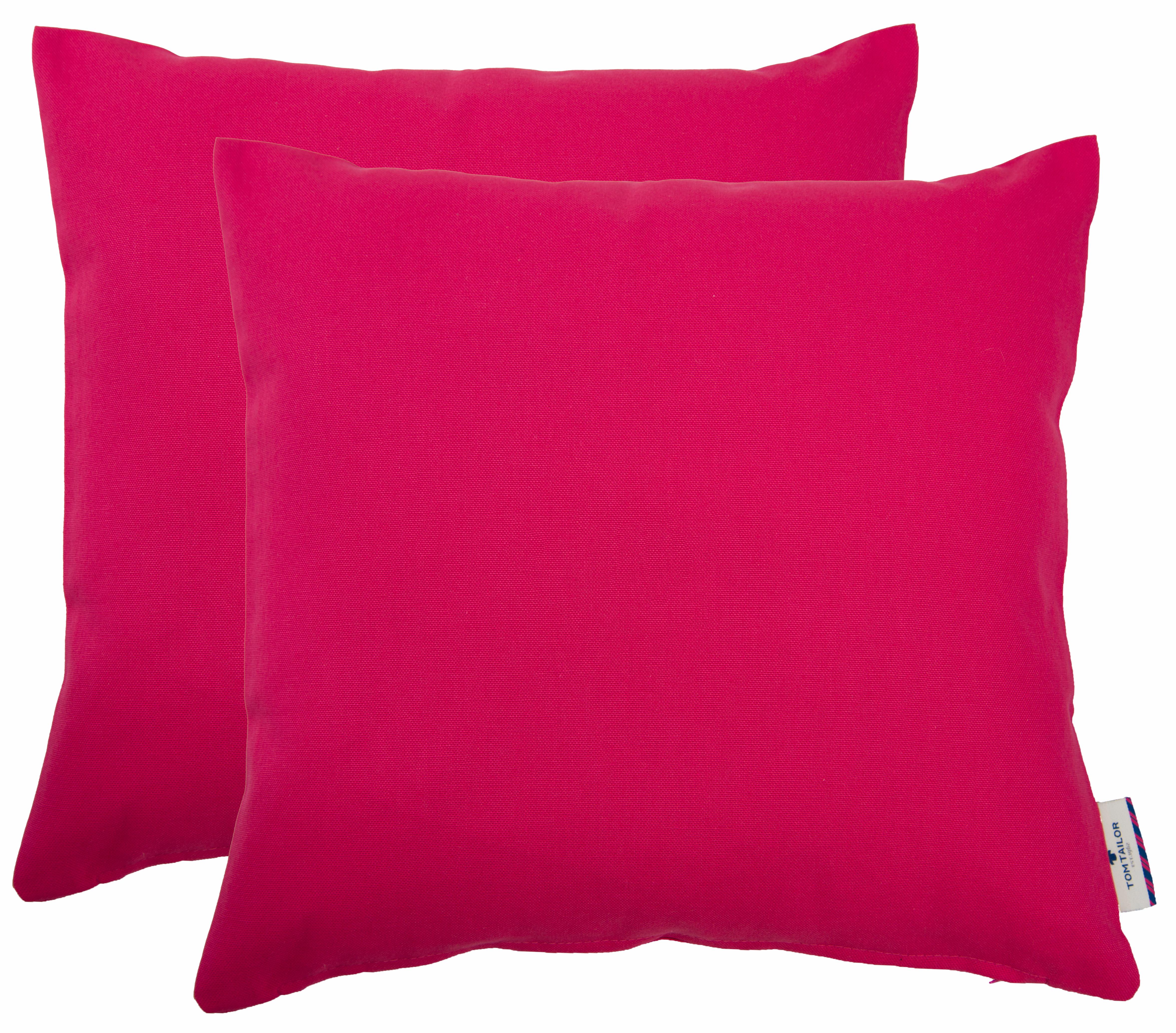 TOM TAILOR HOME "Dove" unifarben, Kissenhüllen ohne Füllung, 2er Pack
