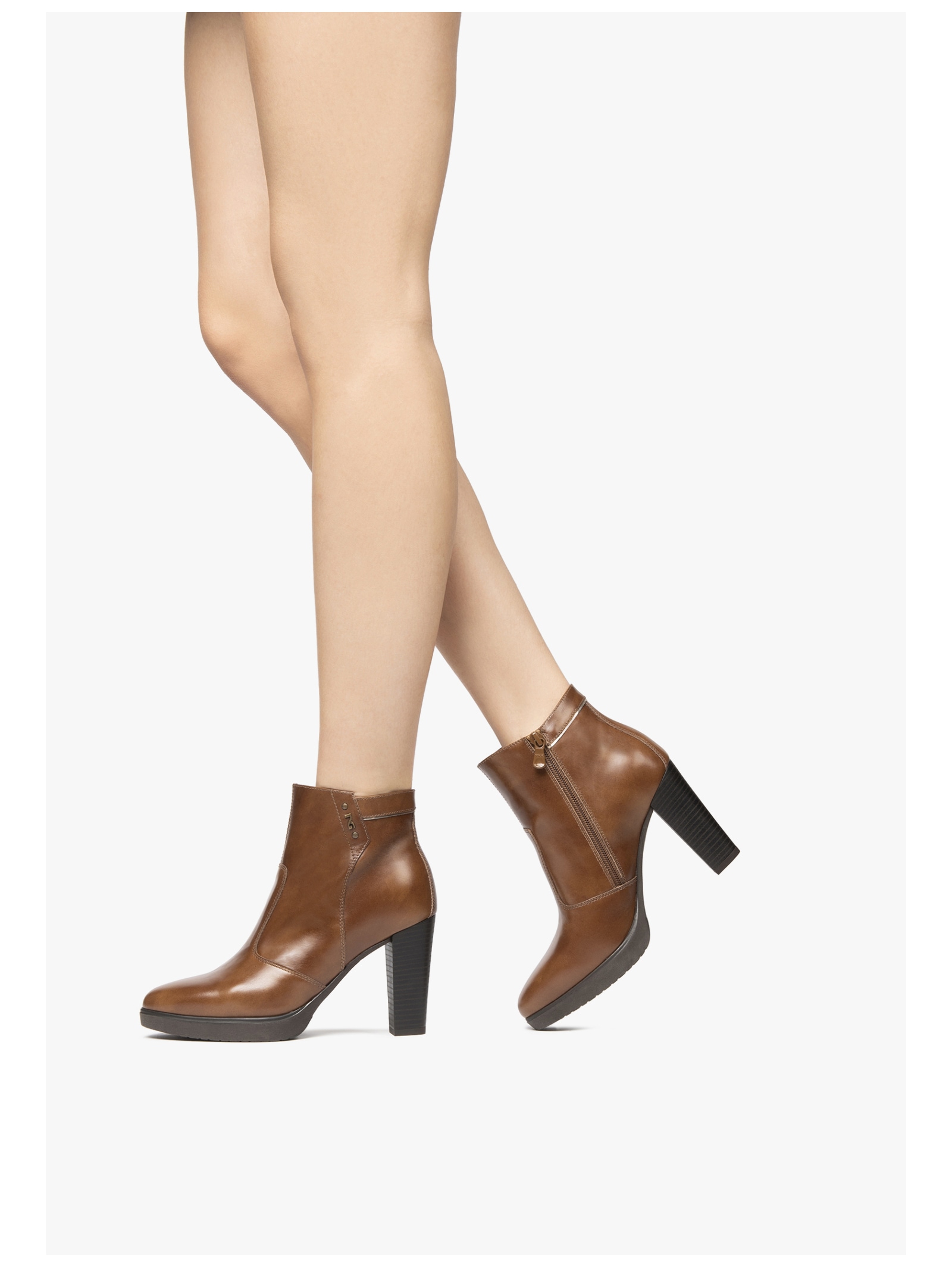 Nero Giardini High-Heel-Stiefelette »Nero Giardini Stiefelette Leder/Synthetik«