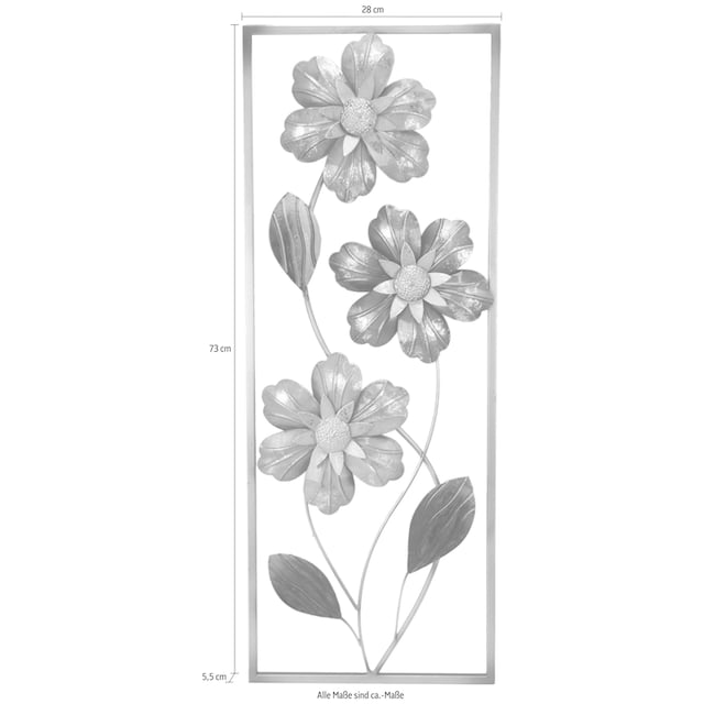I.GE.A. Wanddekoobjekt »Blumen« bestellen | BAUR