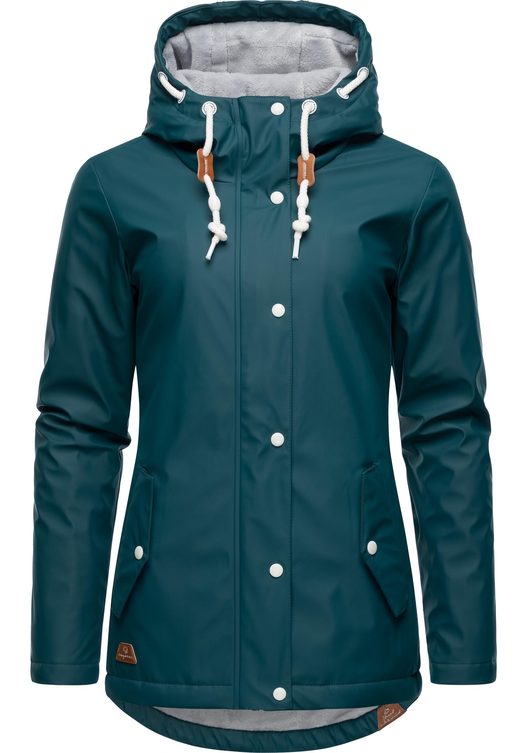 Ragwear Regenjacke "Marge", mit Kapuze, warm gefütterter Damen Winter Regen günstig online kaufen