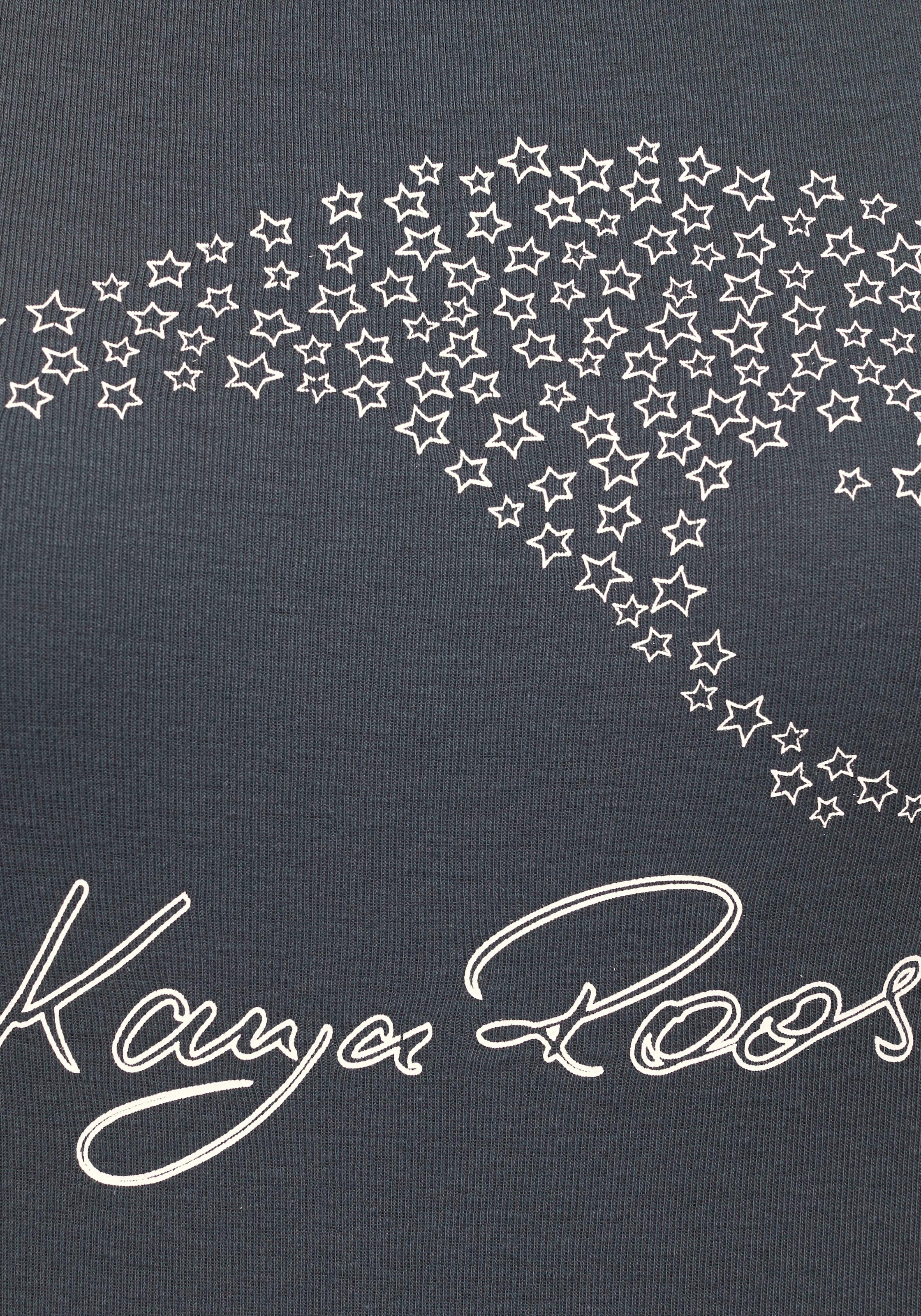 T-Shirt KANGAROOS, Damen, Gr. 40/42, grau (anthrazit, bedruckt), Rippware, Obermaterial: 100% Baumwolle, bedruckt, unifarben, Basic hüftbedeckend, Rundhals, Shirts T-Shirt, Kurzarm, sehr figurbetonte Passform 3