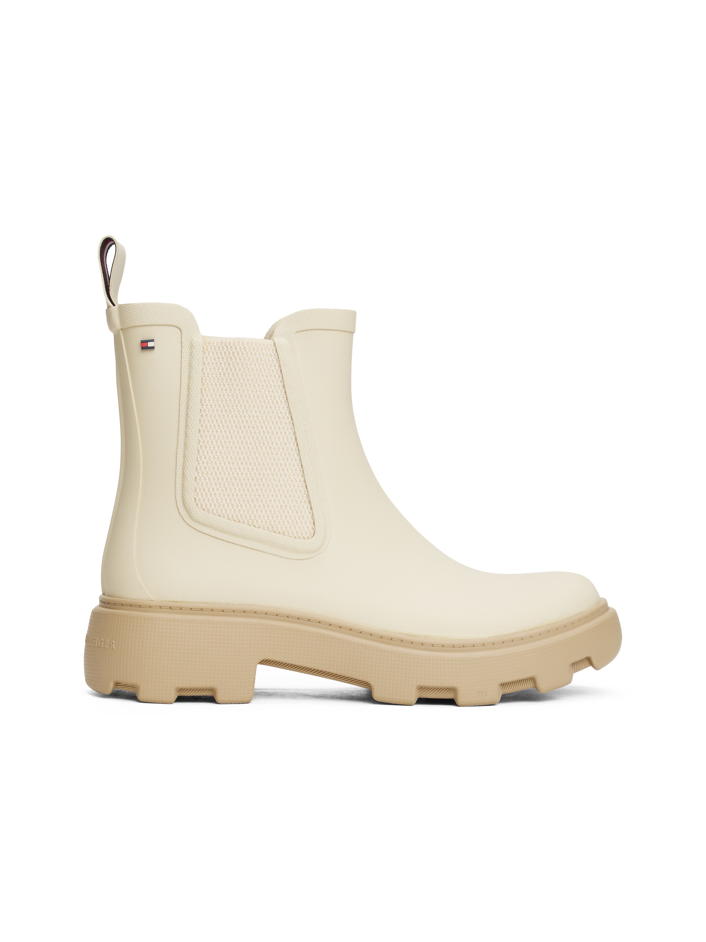Tommy Hilfiger Chelseaboots "RUBBER FLAG CLEATED RAINBOOT", Blockabsatz, Sc günstig online kaufen