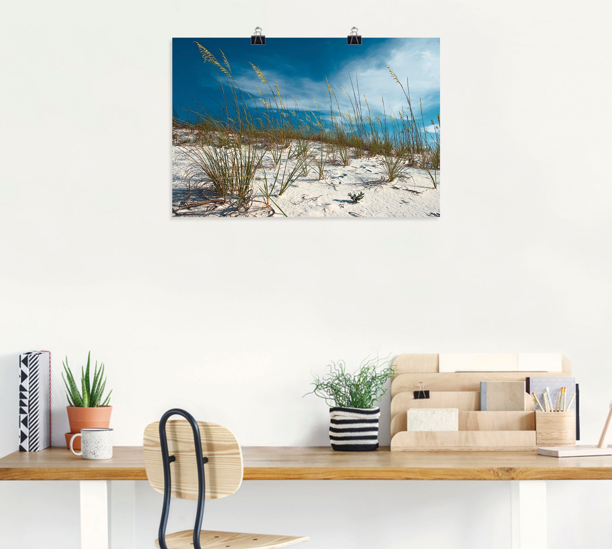 Artland Wandbild »Sanddüne und Gräser«, Strand, (1 St.), als Alubild, Outdoorbild, Leinwandbild, Poster in verschied. Größen
