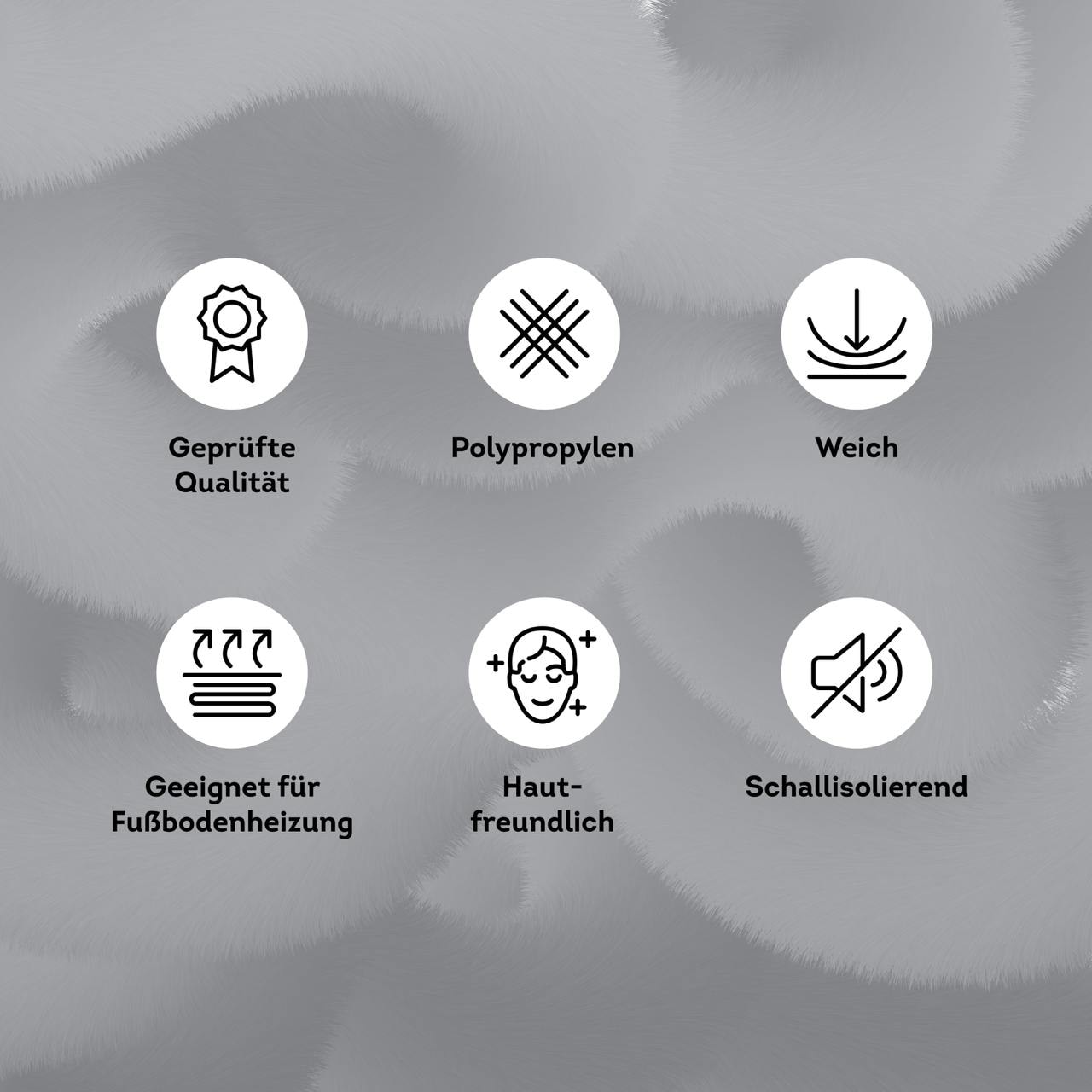 my home Bettumrandung »Lyssandra« Höhe 8 mm 3 tlg. tlg. 3D-Effekt, softer Kurzflor, pflegeleicht, leichter Glanz, Scandi-Look