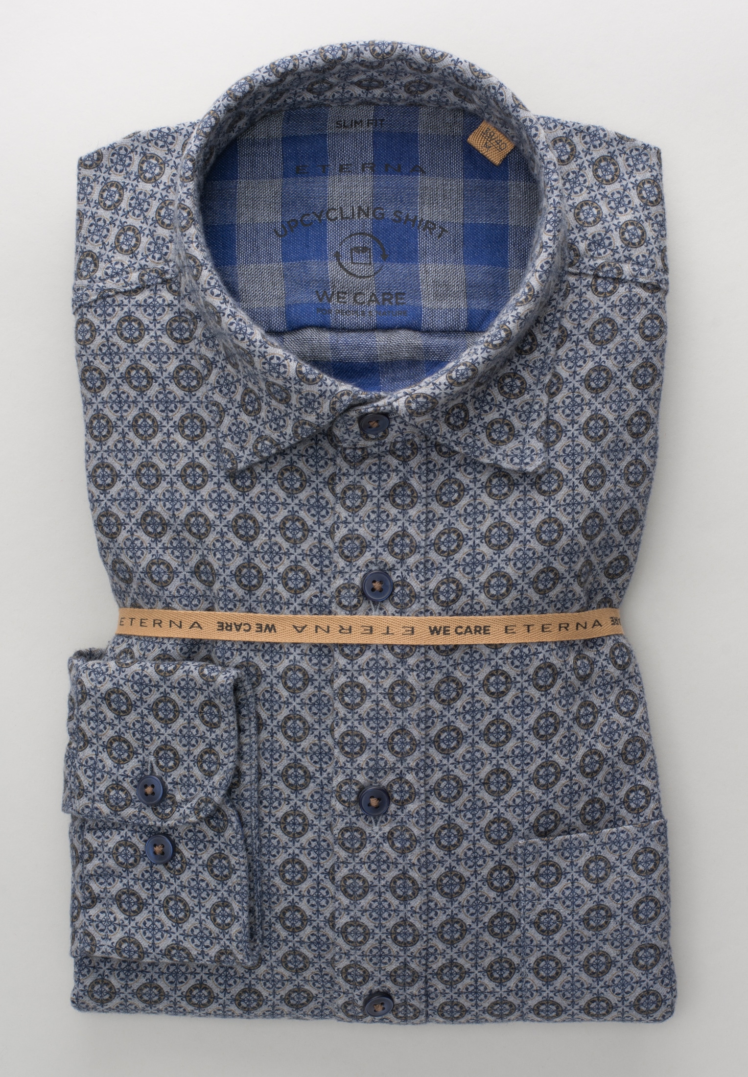 Eterna Langarmhemd »SLIM FIT« EASY IRON (bügelleicht)