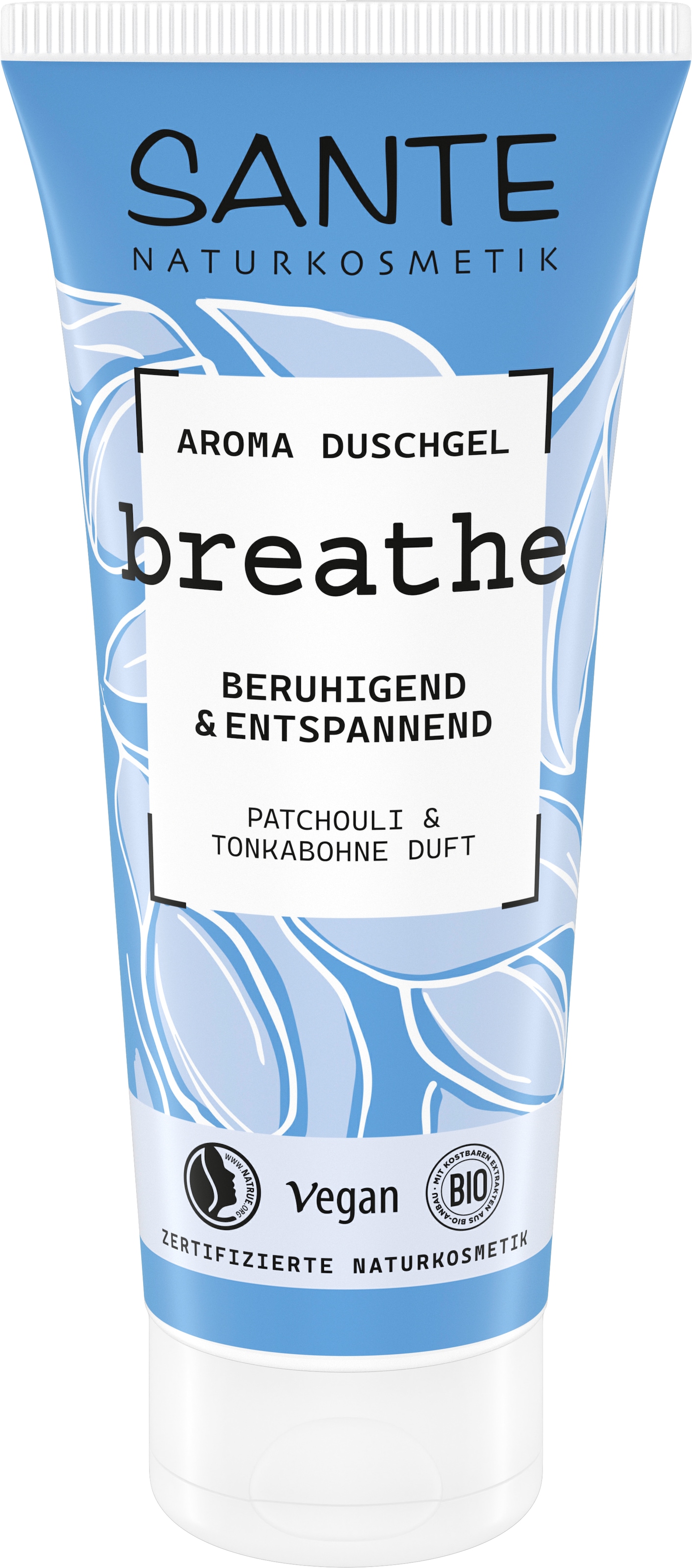 SANTE Duschgel »Breathe Patchouli & Tonkabohne« für alle Hauttypen, vegan, ohne Zusatz von synthetischen Duftstoffen