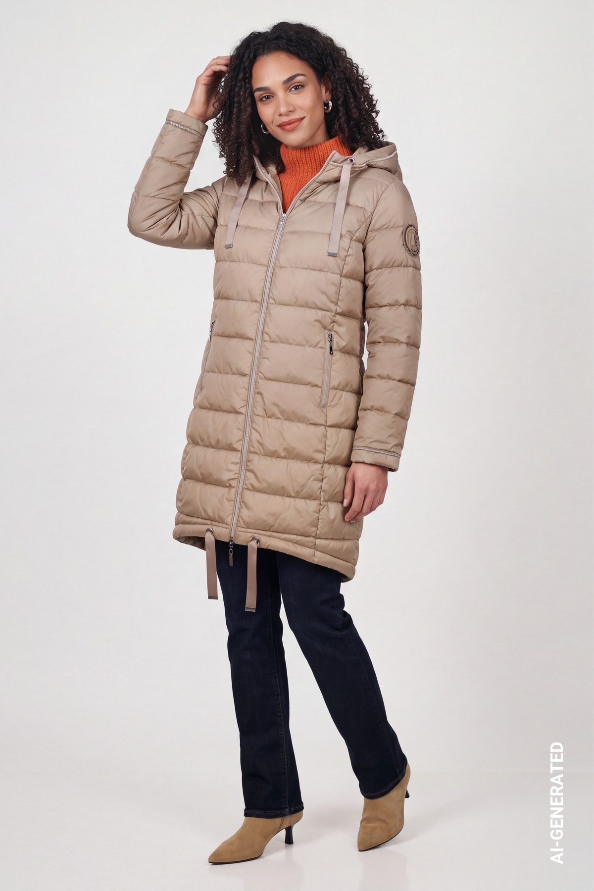 Monari Steppmantel Regular fit mit Kapuze