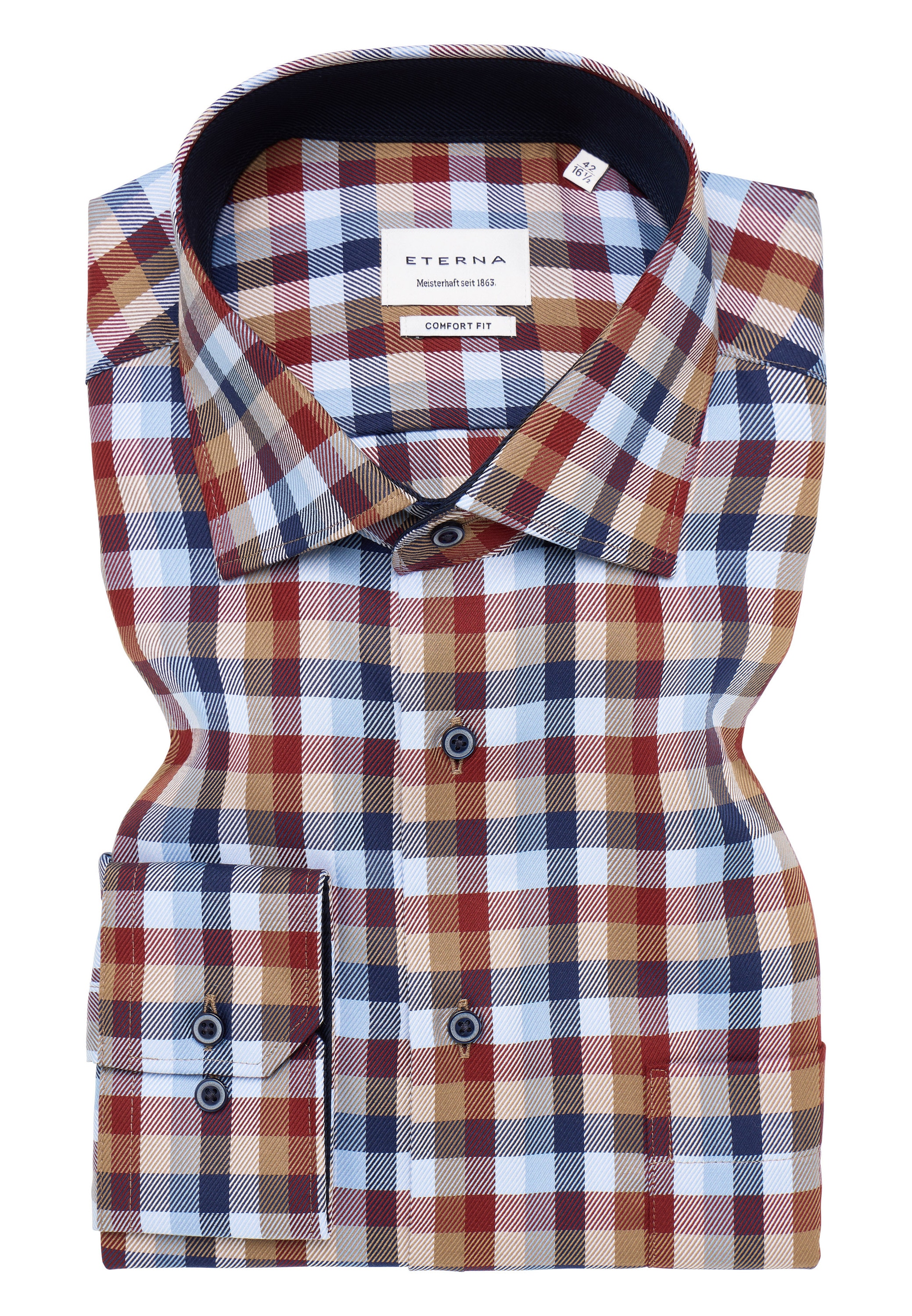 Eterna Langarmhemd »COMFORT FIT«, NON IRON (bügelfrei)