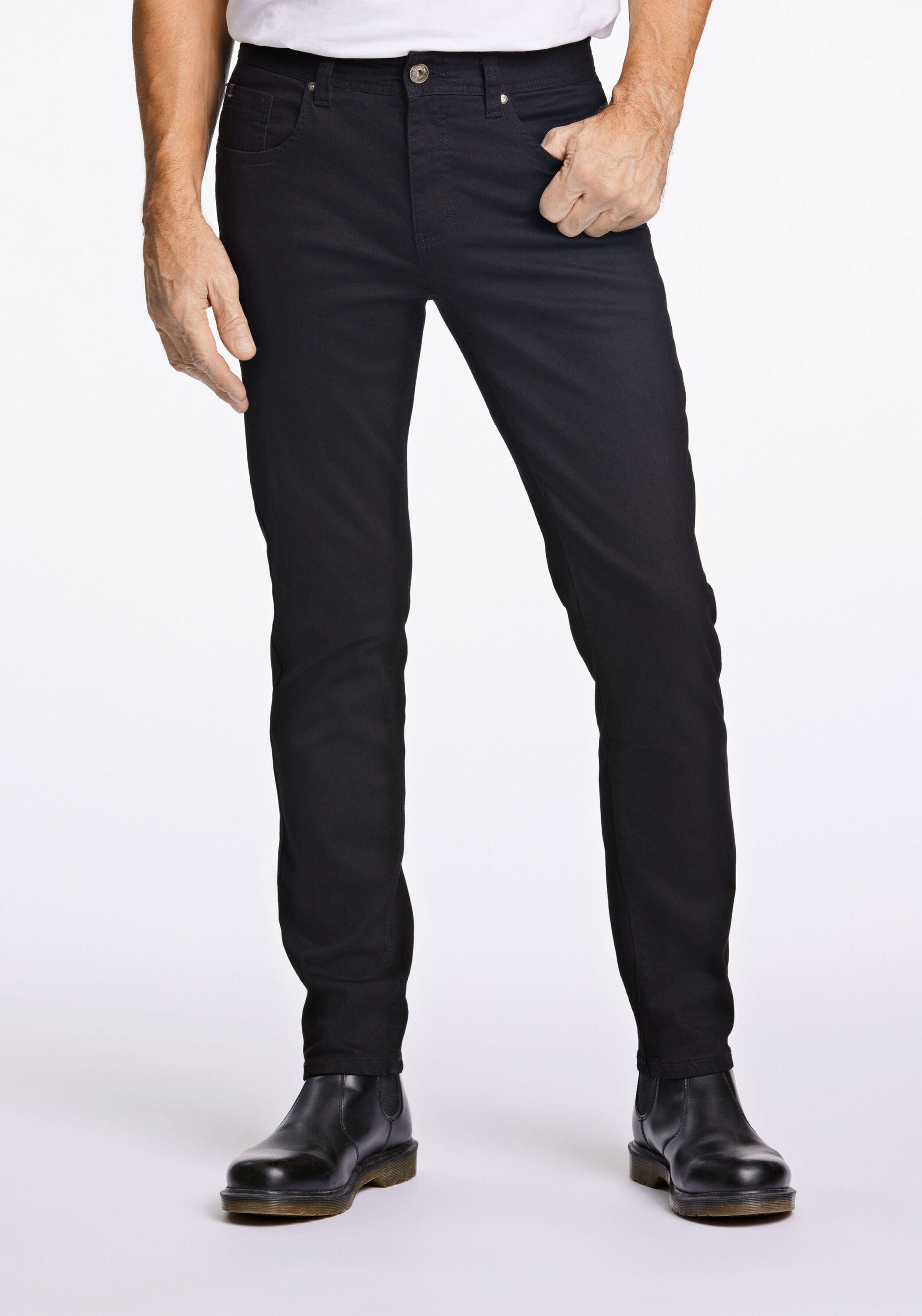 BISON 5-Pocket-Jeans "Jeans Tapered Fit" günstig online kaufen