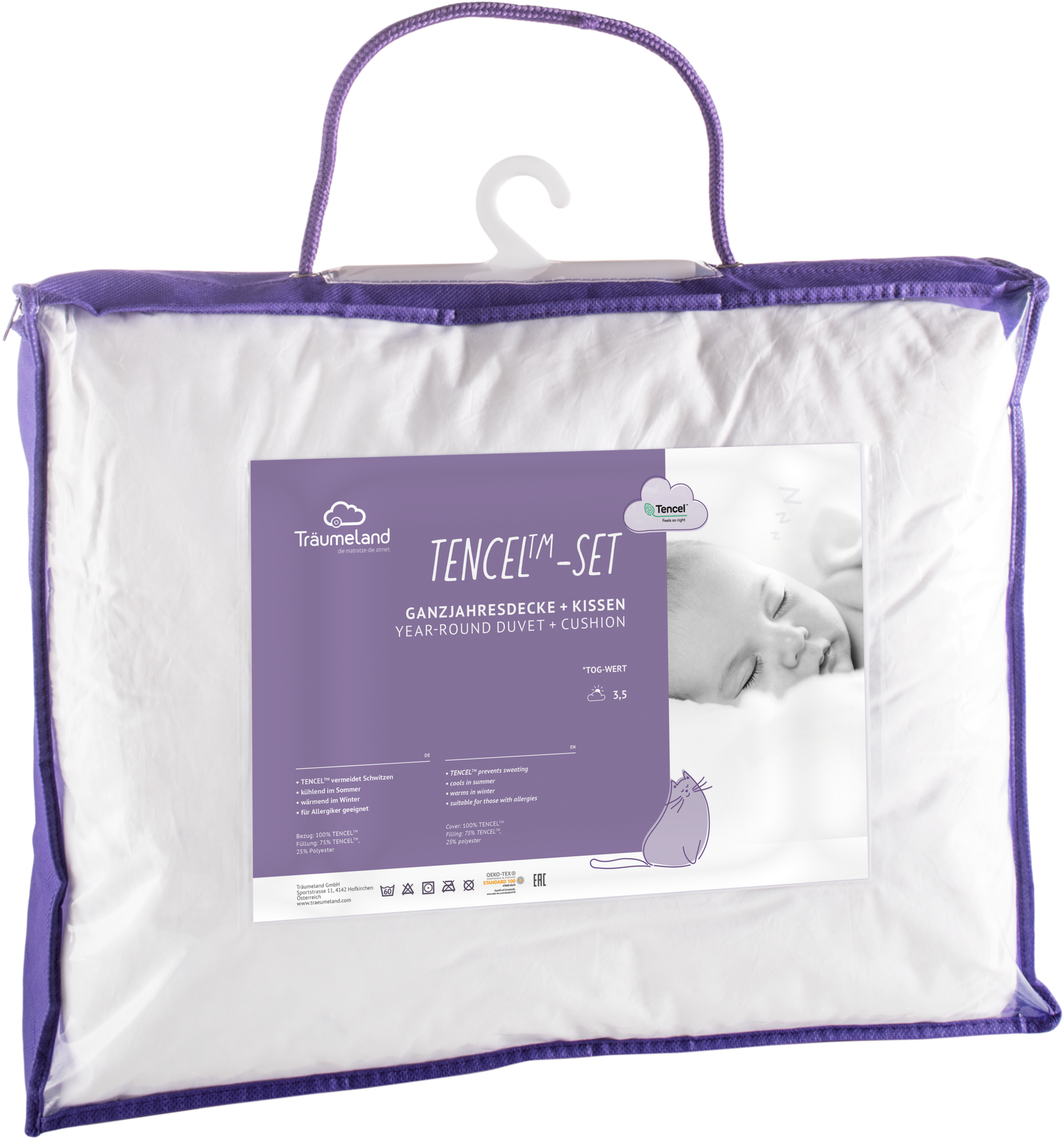 Träumeland Kinderbettdecke + Kopfkissen "TENCELTM" günstig online kaufen