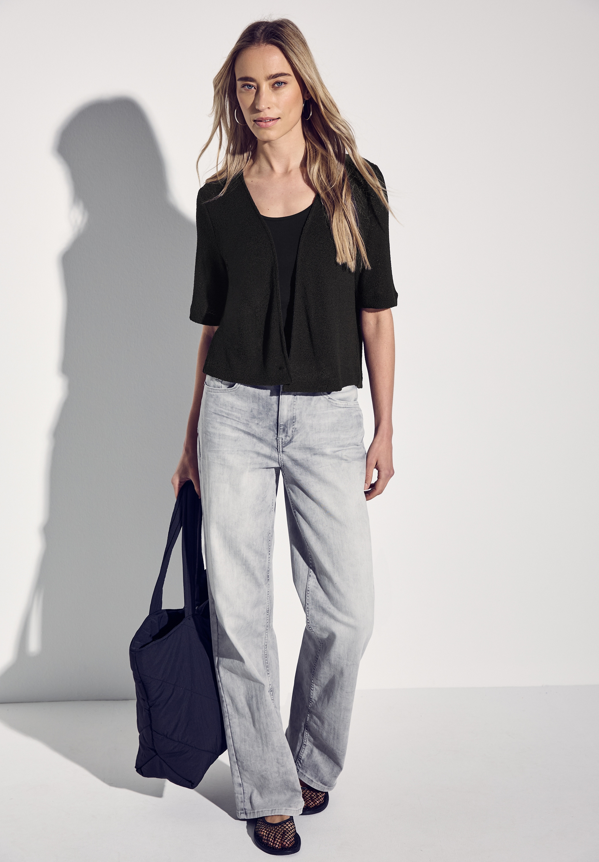 STREET ONE Shirtjacke, im Strick-Look