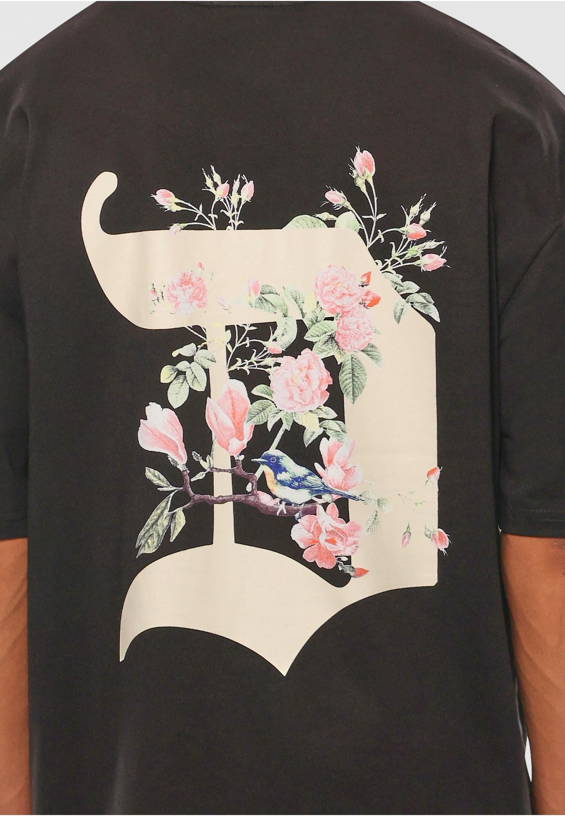 Dropsize T-Shirt »Dropsize Dropsize Heavy Oversize Bird&Roses T-Shirt«, (1 tlg.)
