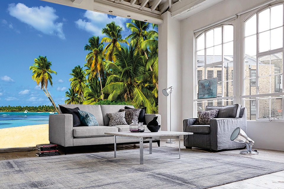 Papermoon Fototapete »Exotic Palm Beach«