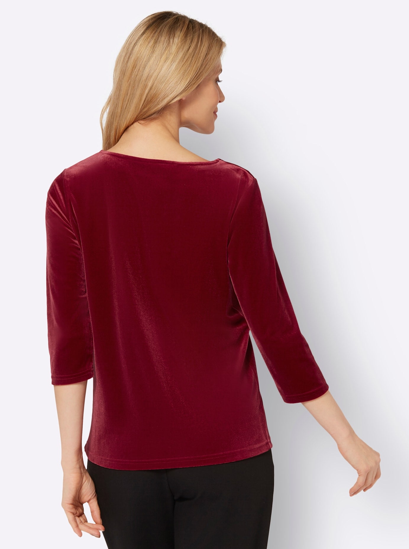 Classic Basics 3/4-Arm-Shirt »Samtshirt«, (1 tlg.)