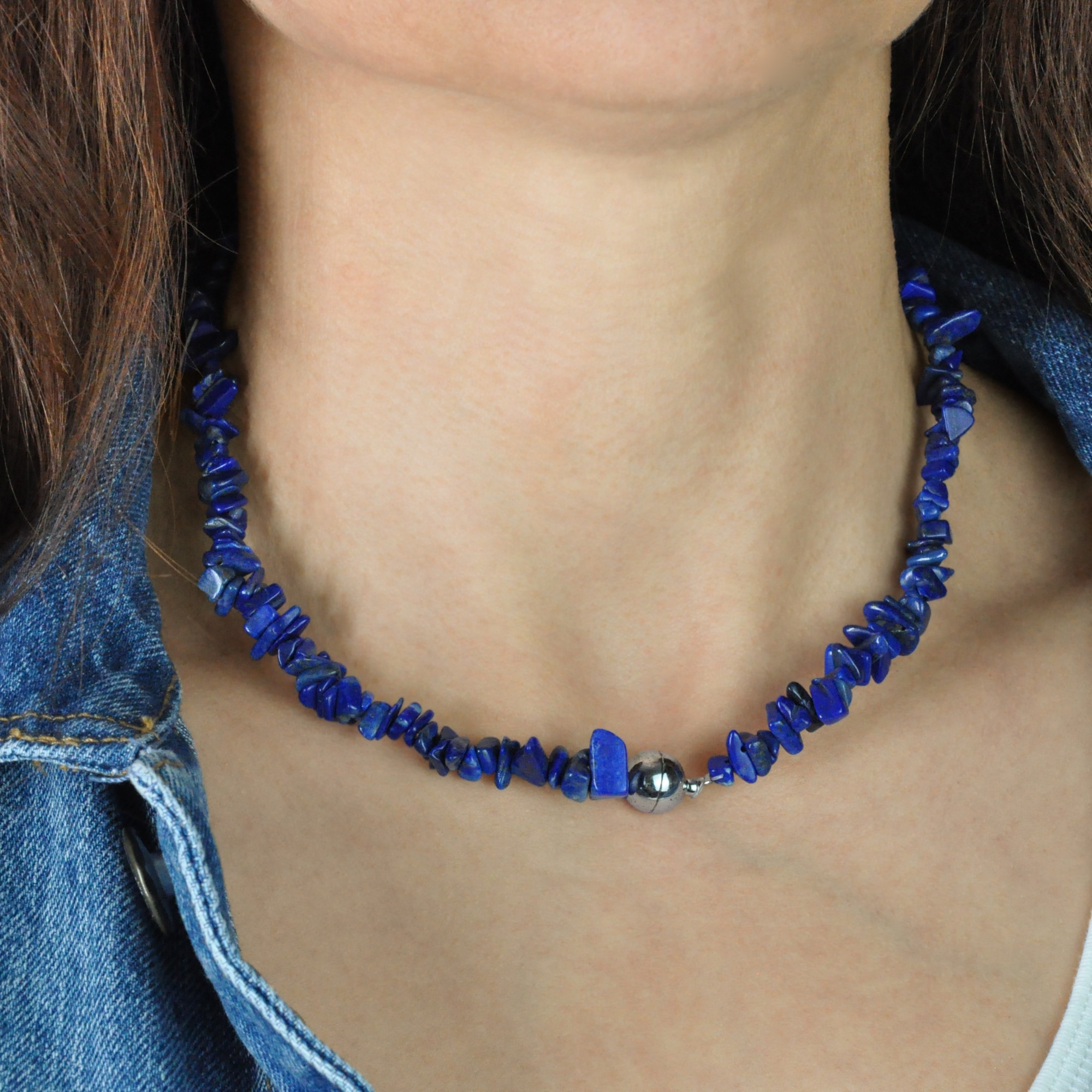 Steuer Kette mit Anhänger »Set Lapislazuli-Splitterkette und Kette mit Anhänger«