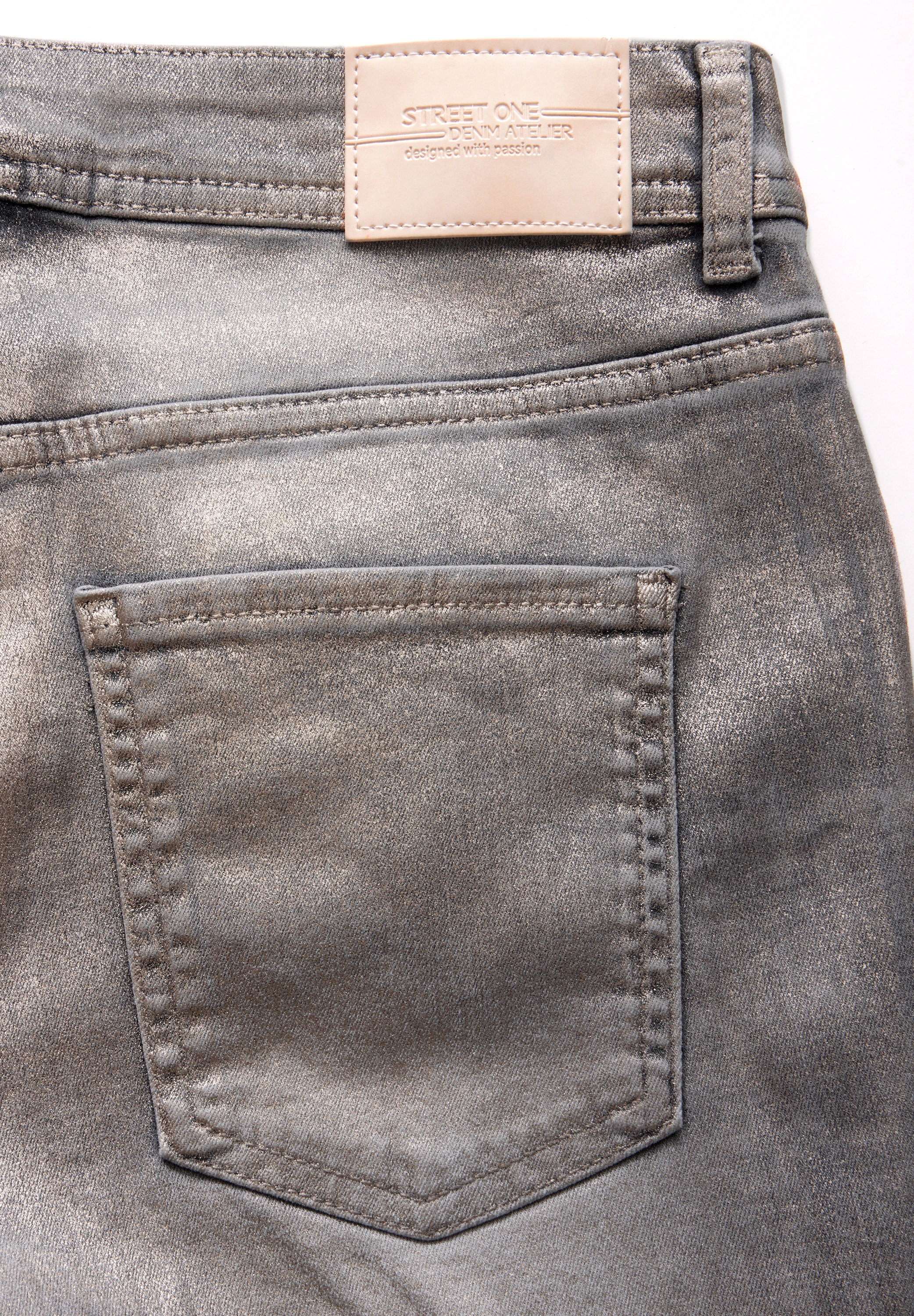 STREET ONE Slim-fit-Jeans, aus Baumwolle mit Stretchanteil