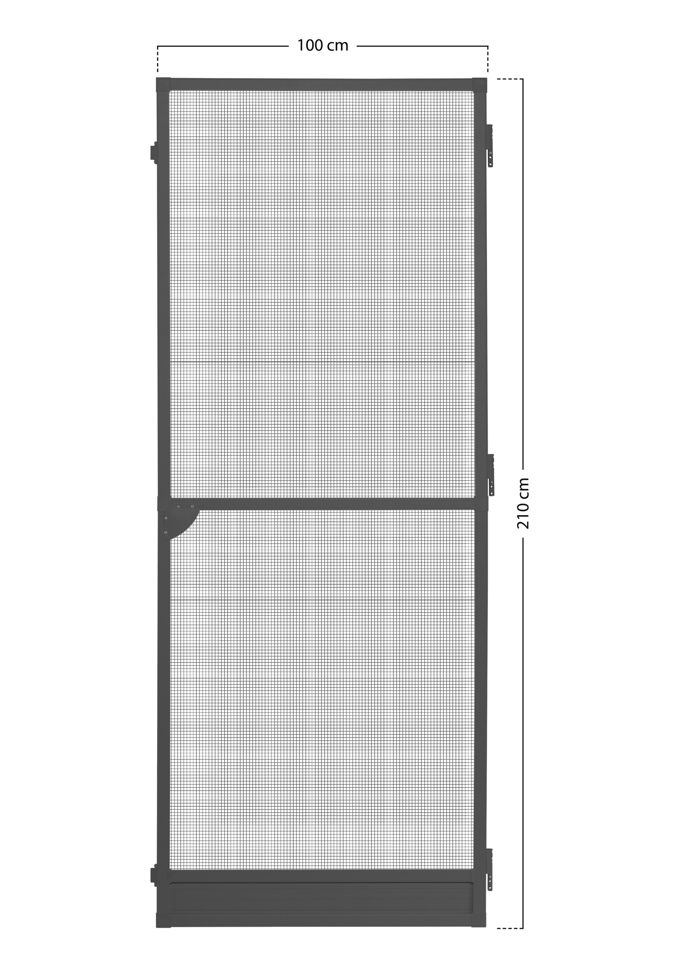 SCHELLENBERG Insektenschutz-Tür »für Balkontür und Terrassentür«, Fliegengitter mit Rahmen, 100 x 210 cm, anthrazit, 70053