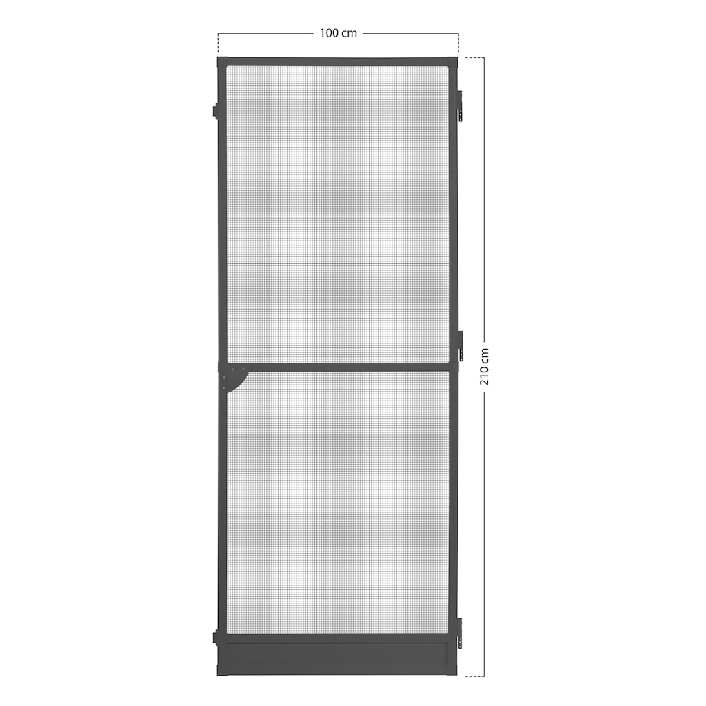 SCHELLENBERG Insektenschutz-Tür »für Balkontür und Terrassentür«, Fliegengitter mit Rahmen, 100 x 210 cm, anthrazit, 70053