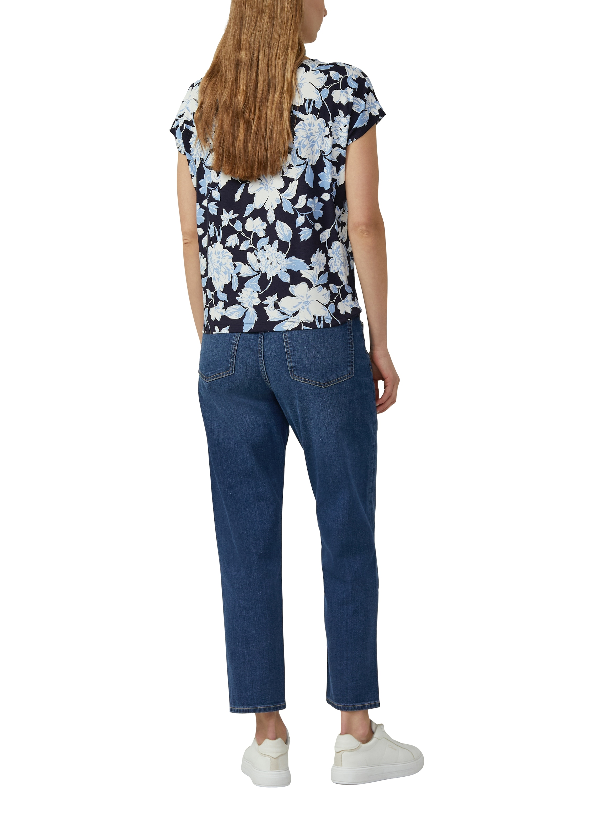 s.Oliver Kurzarmshirt Sommershirt mit grafischem Muster