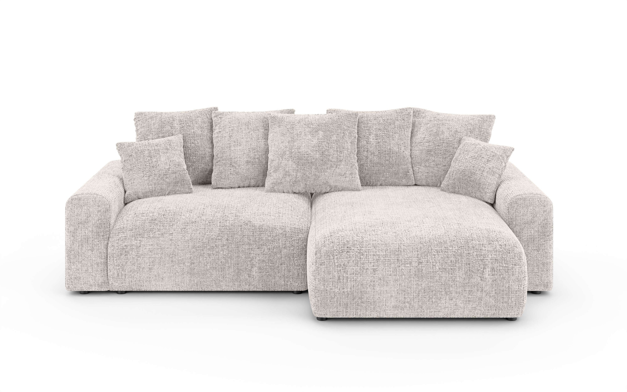 Home affaire Ecksofa »LAKESIDE klein mit Bettfunktion und Bettkasten, B/T/H 235/142/84 cm«, L-Form, Recamiere beidseitig montierbar, mit Wellenunterfederung