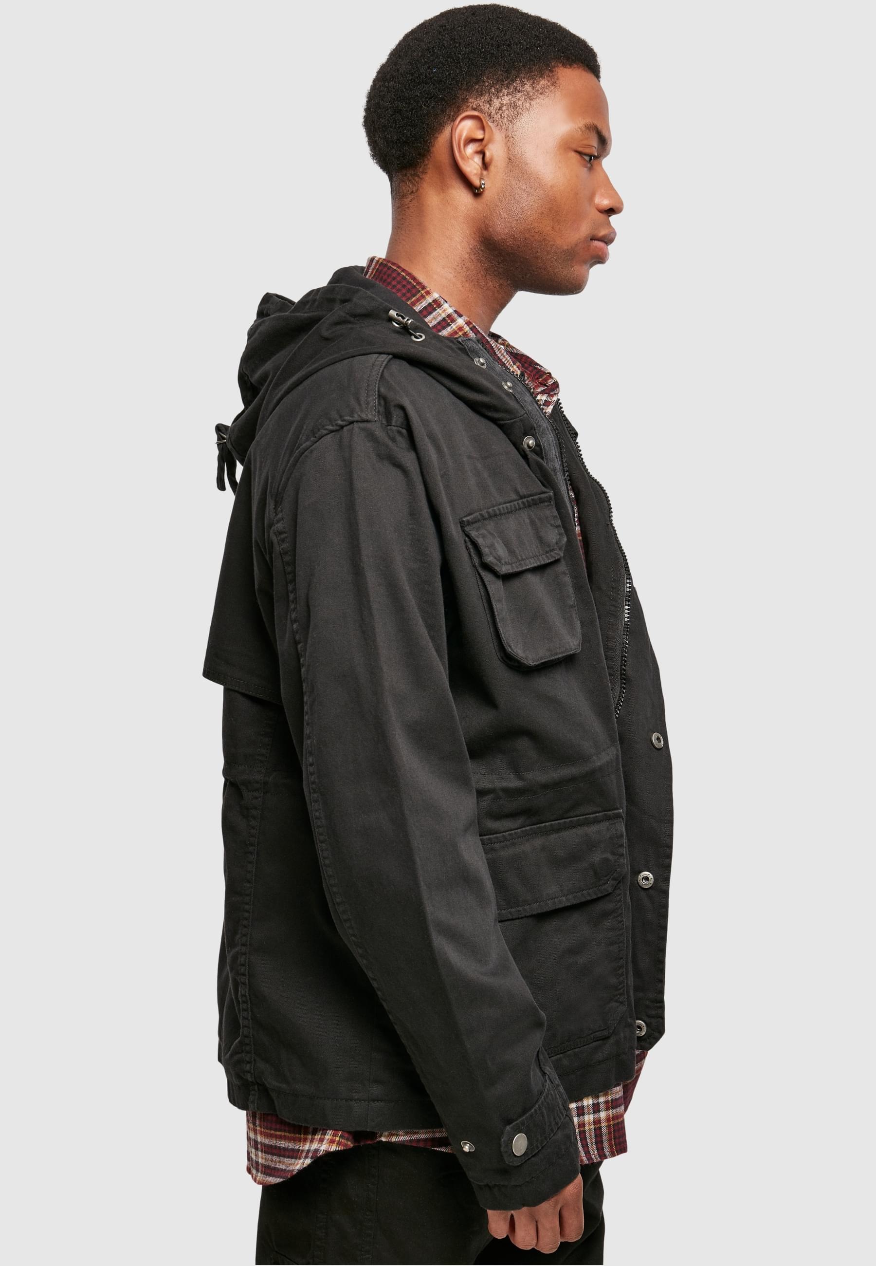 URBAN CLASSICS Allwetterjacke »Urban Classics Herren Cotton Field Jacket«, (1 St.), mit Kapuze